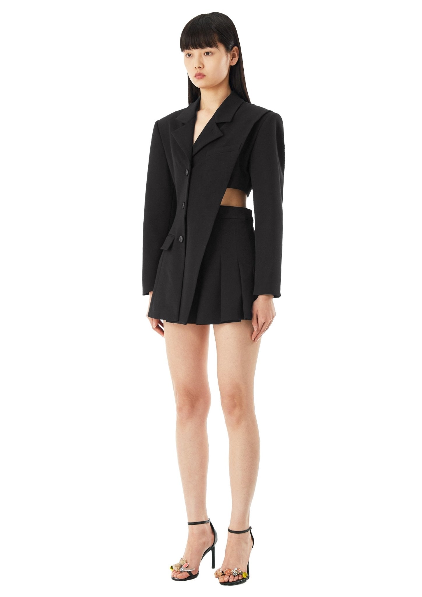 MARRKNULL Black Dislocation Suit Dress | MADA IN CHINA