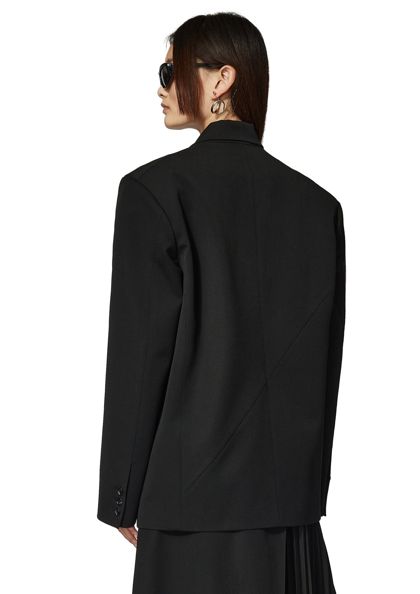 MARRKNULL Black Double Wear Blazer Jacket | MADA IN CHINA