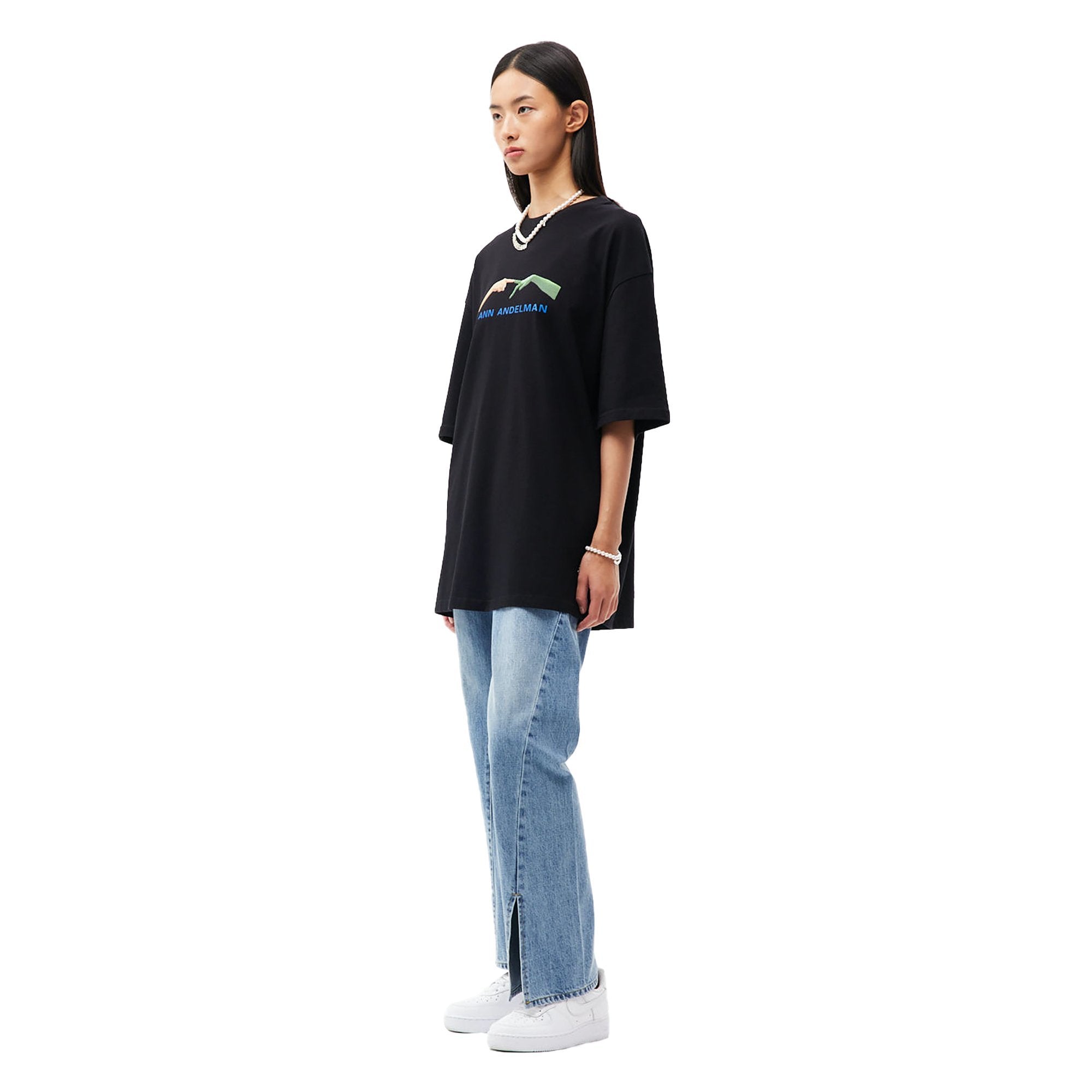 ANN ANDELMAN Black Fingers Tee | MADA IN CHINA