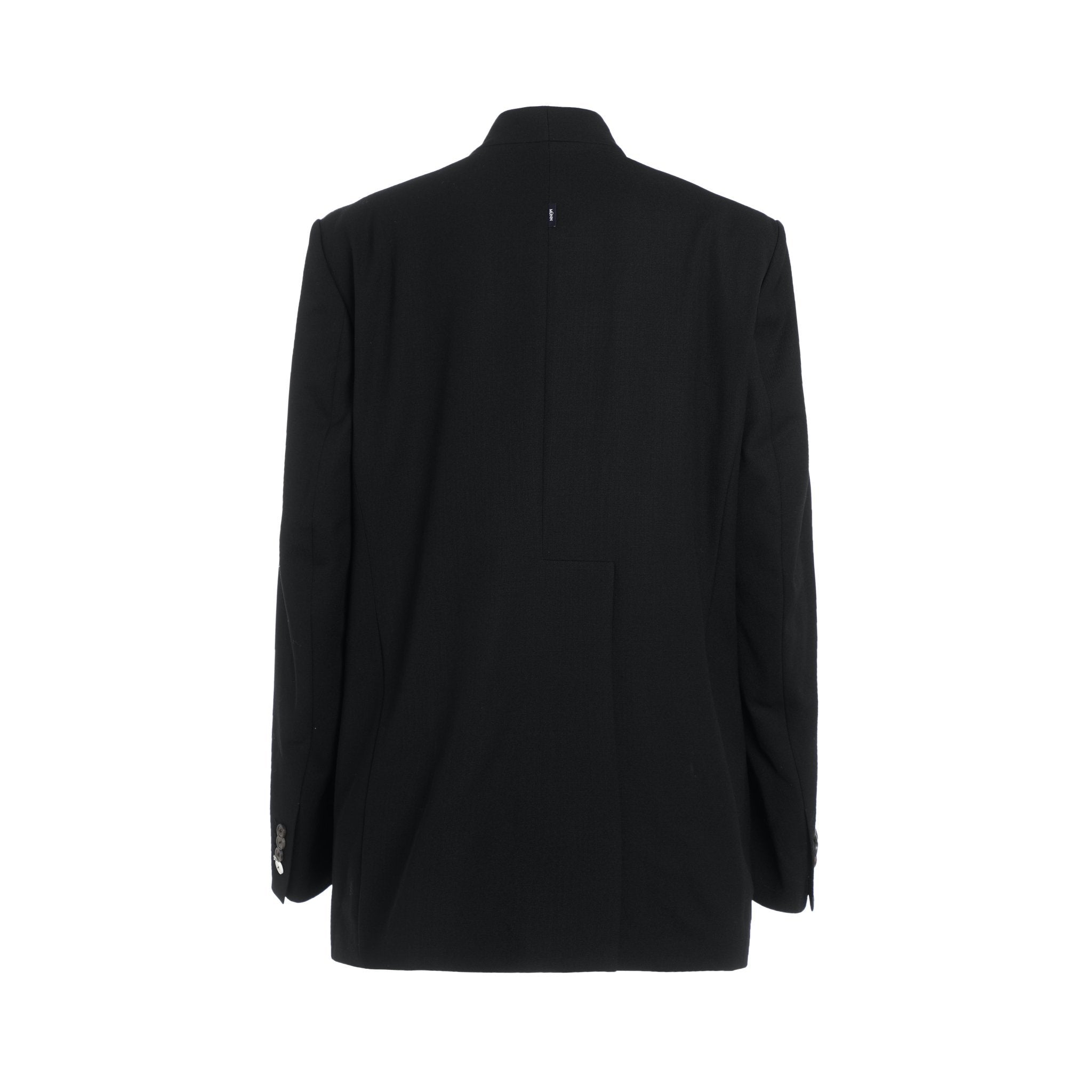 MUNN Black Fixed Lapel Blazer | MADA IN CHINA