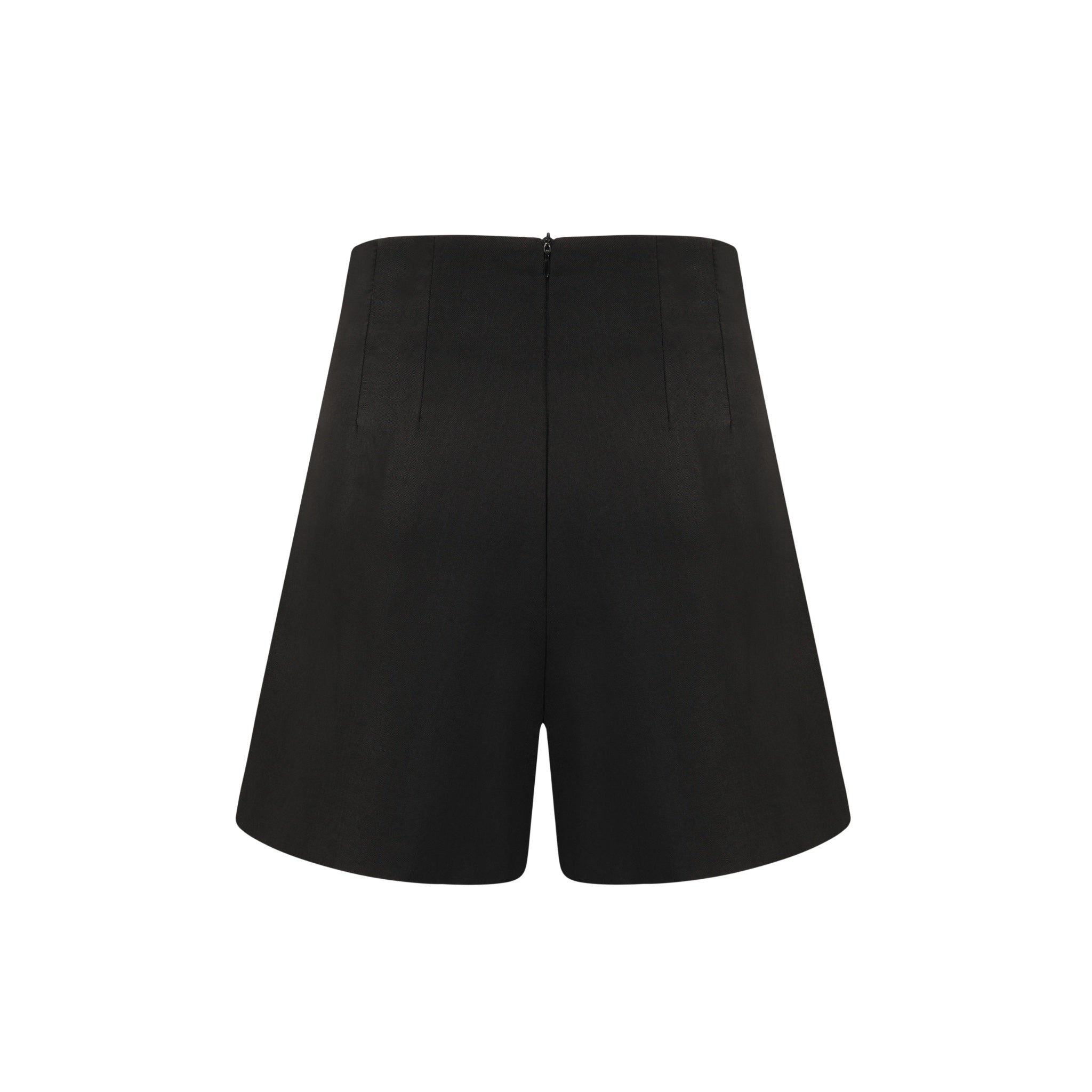 ARTE PURA Black High-Waisted Chain Shorts | MADA IN CHINA