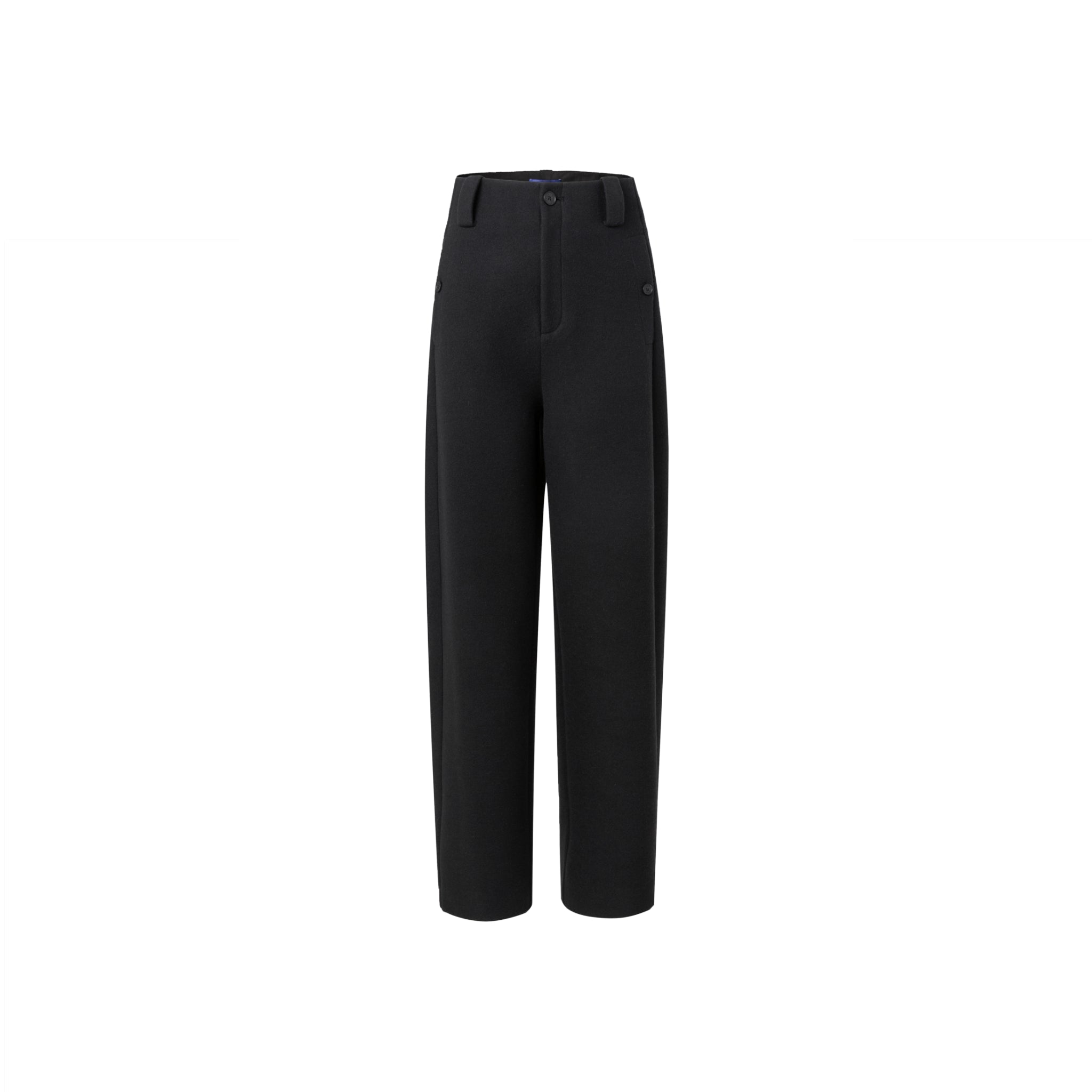 Ther. Black High waisted taoered trousers | MADA IN CHINA