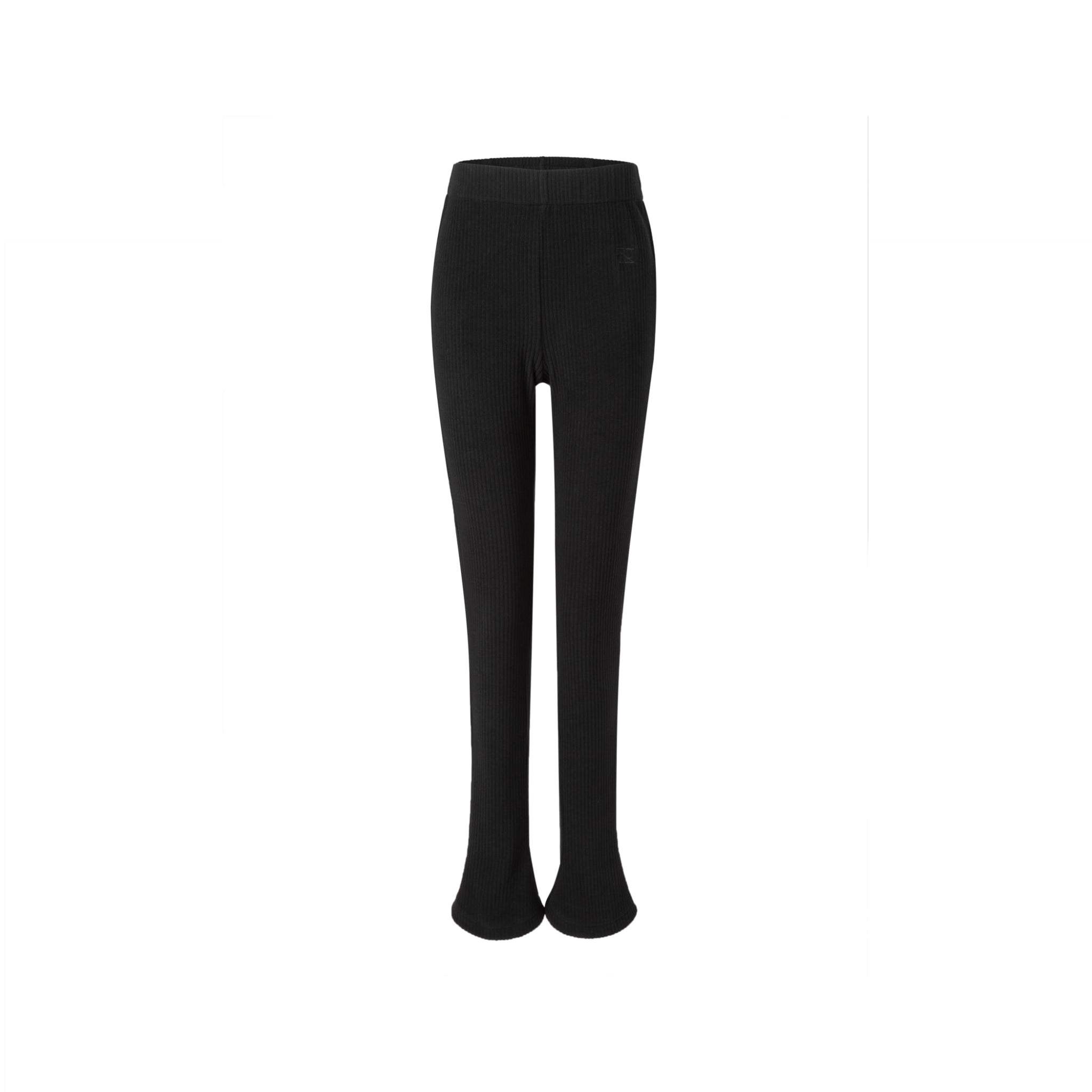 Ther. Black Knitted ‘horse shoe’ pencil trousers | MADA IN CHINA