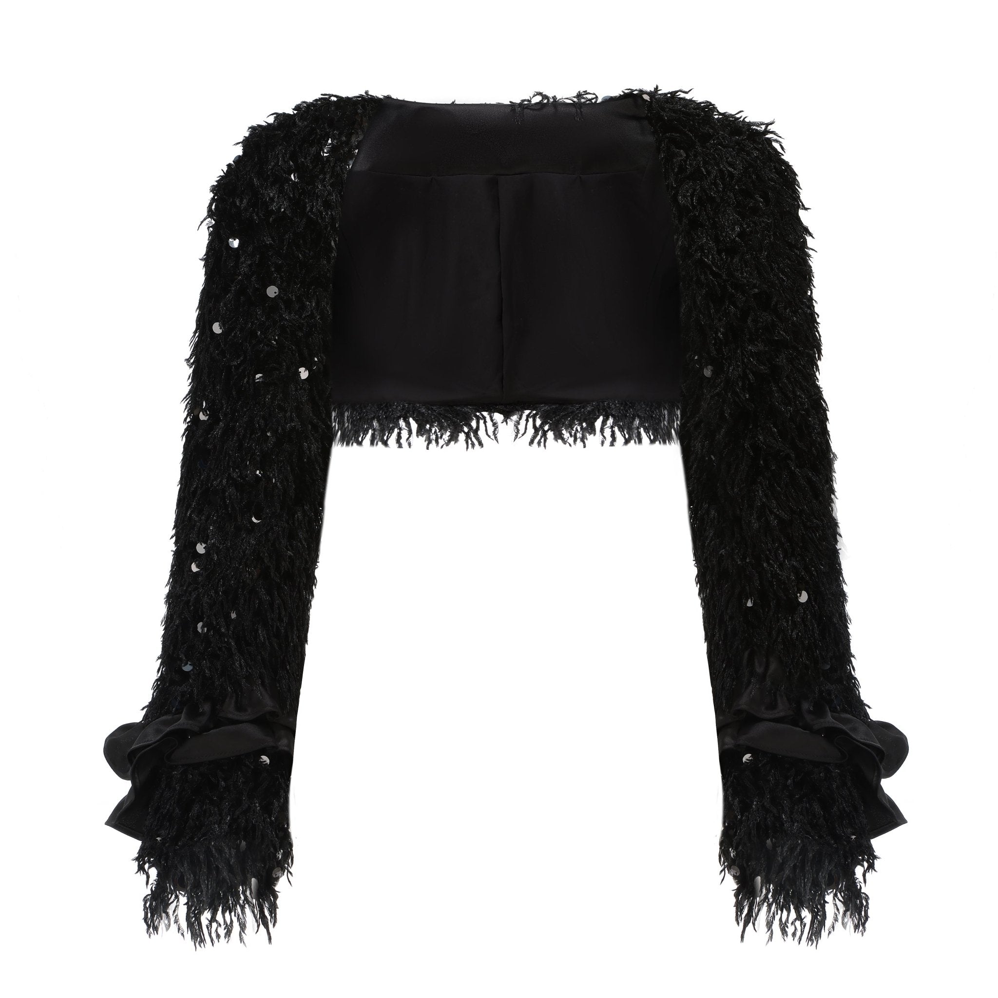 ARTE PURA Black Lace Sweater Shawl | MADA IN CHINA