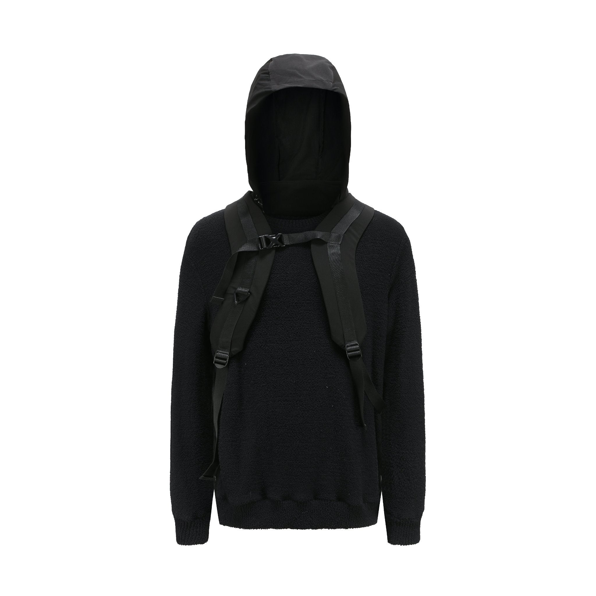 STAFFONLY Black Long Bull Sweatshirt | MADA IN CHINA