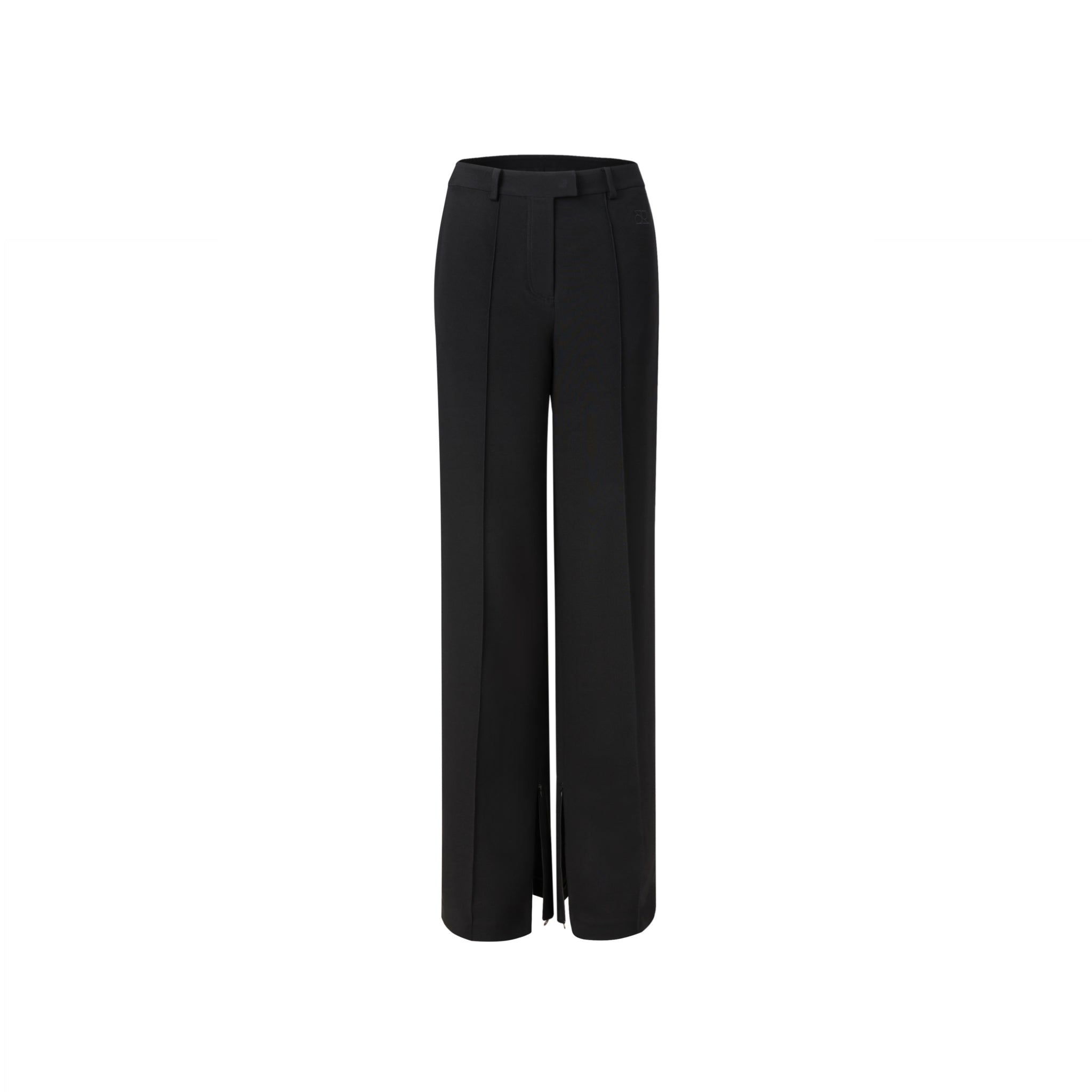 Ther. Black Low-rise tailored trousers | MADA IN CHINA