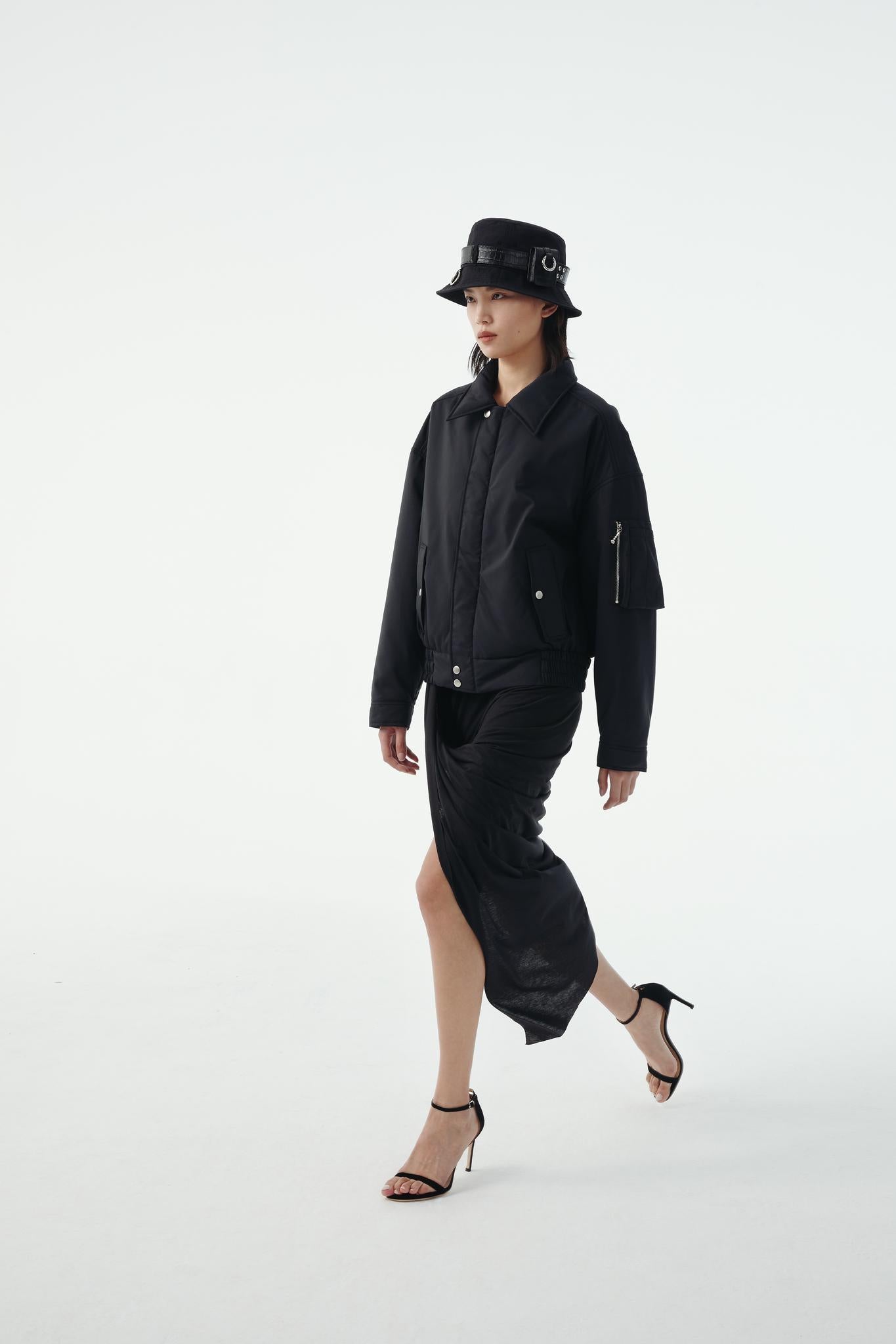 Private Policy Black Mini Belt Bag Bucket Hat | MADA IN CHINA