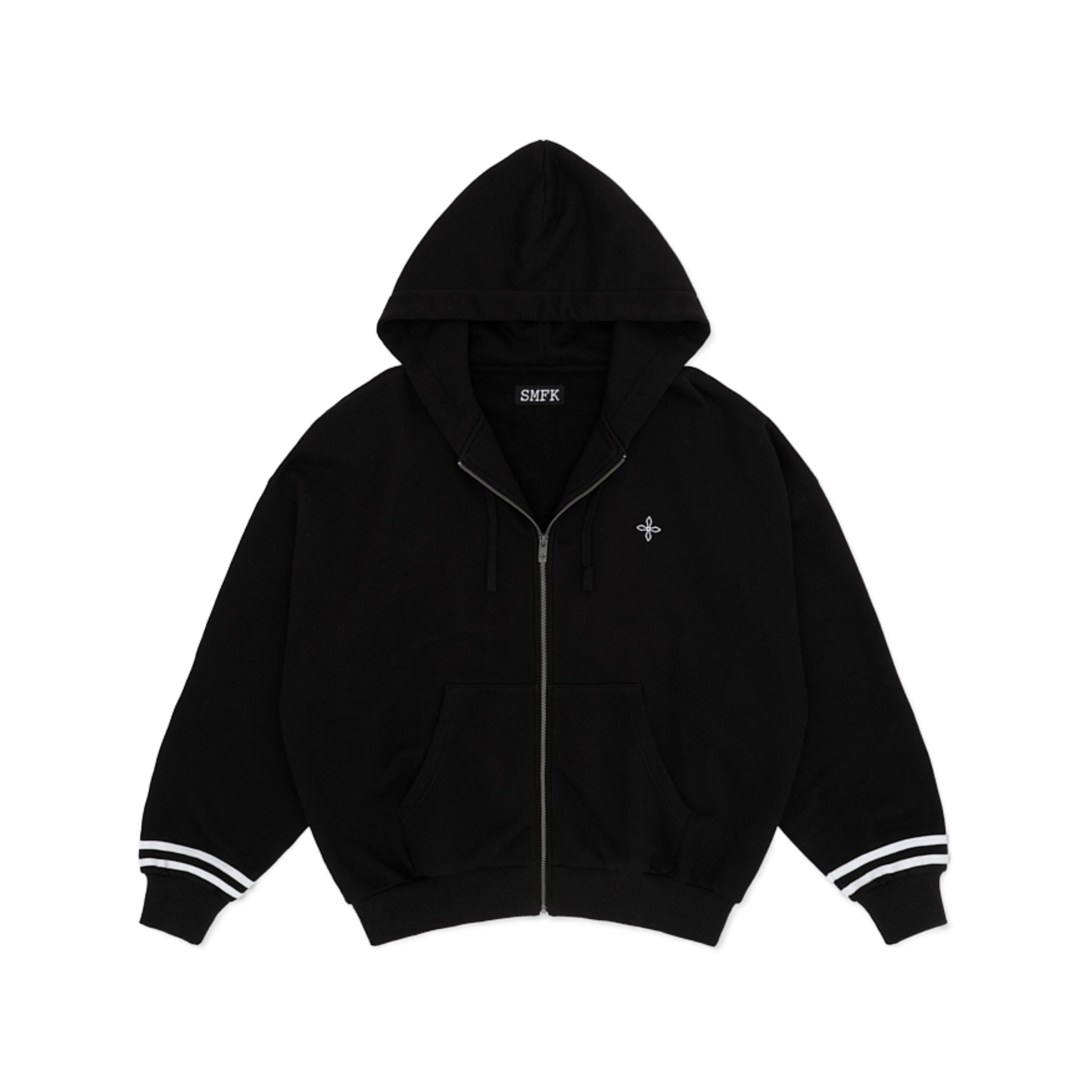 SMFK Black Night Compass Campus Wide Hoodie | MADA IN CHINA