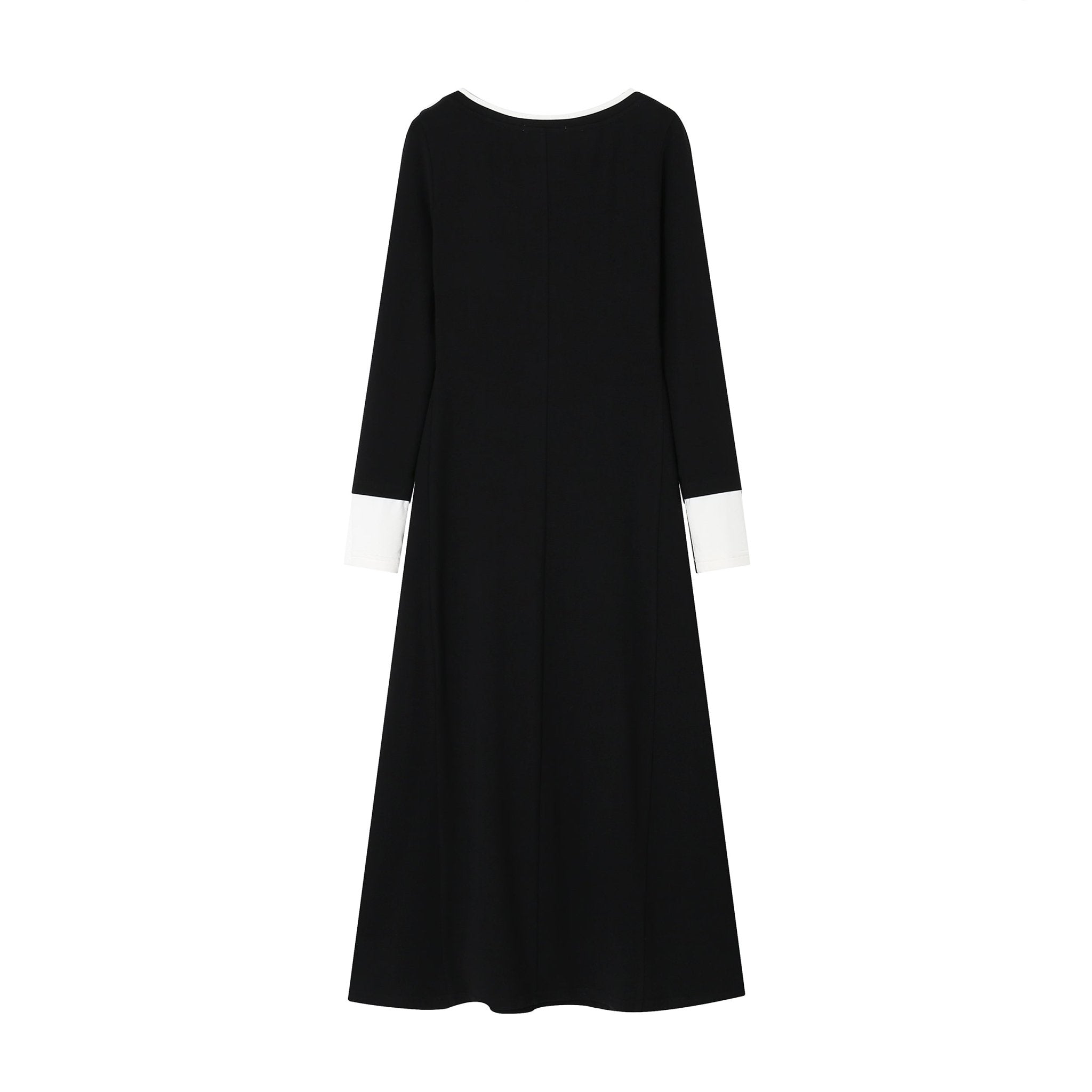 SOMESOWE Black Padded Long-Sleeve Dress | MADA IN CHINA