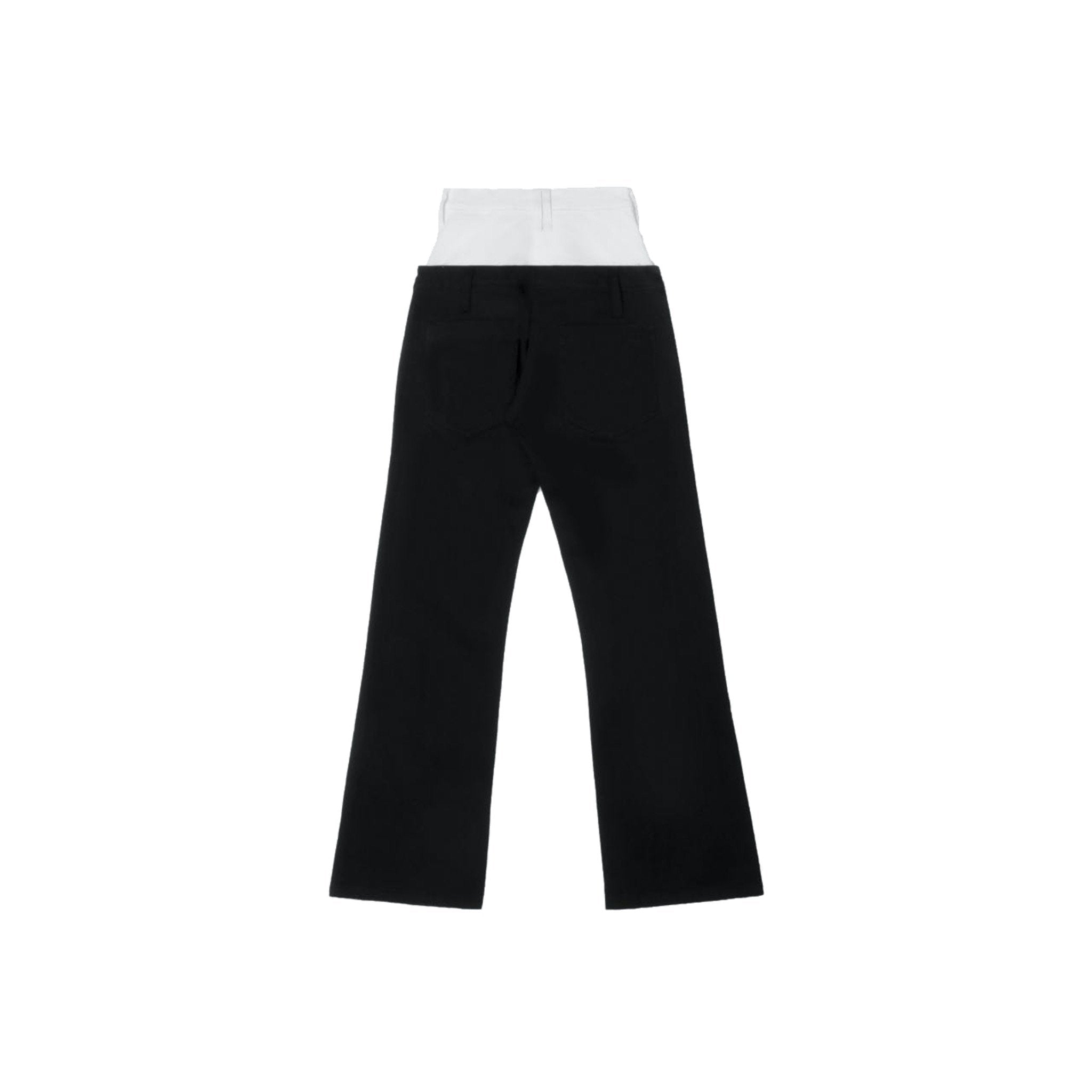 ANN ANDELMAN Black Panelled Waist Jeans | MADA IN CHINA