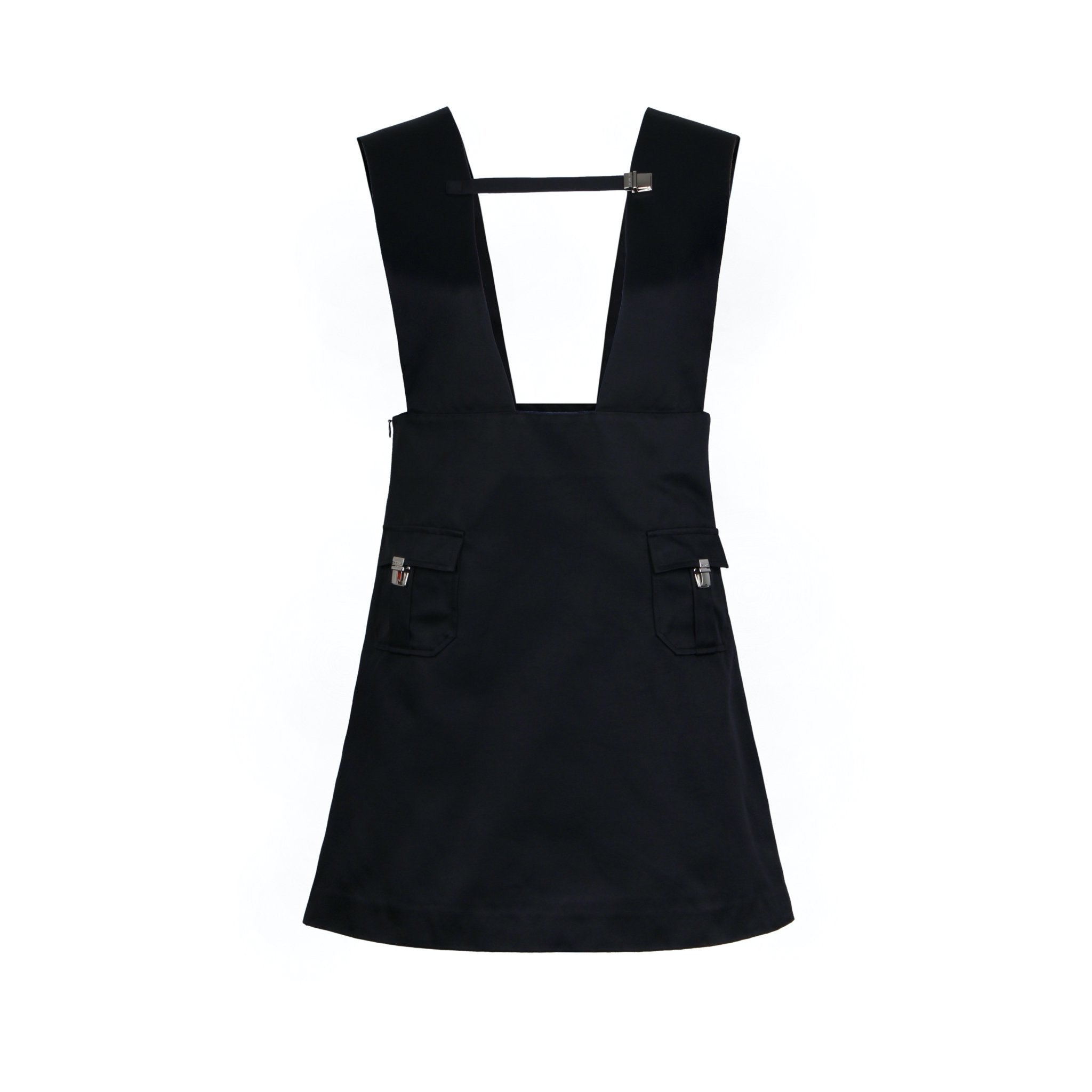 CALVIN LUO Black Parka Vest Dress | MADA IN CHINA