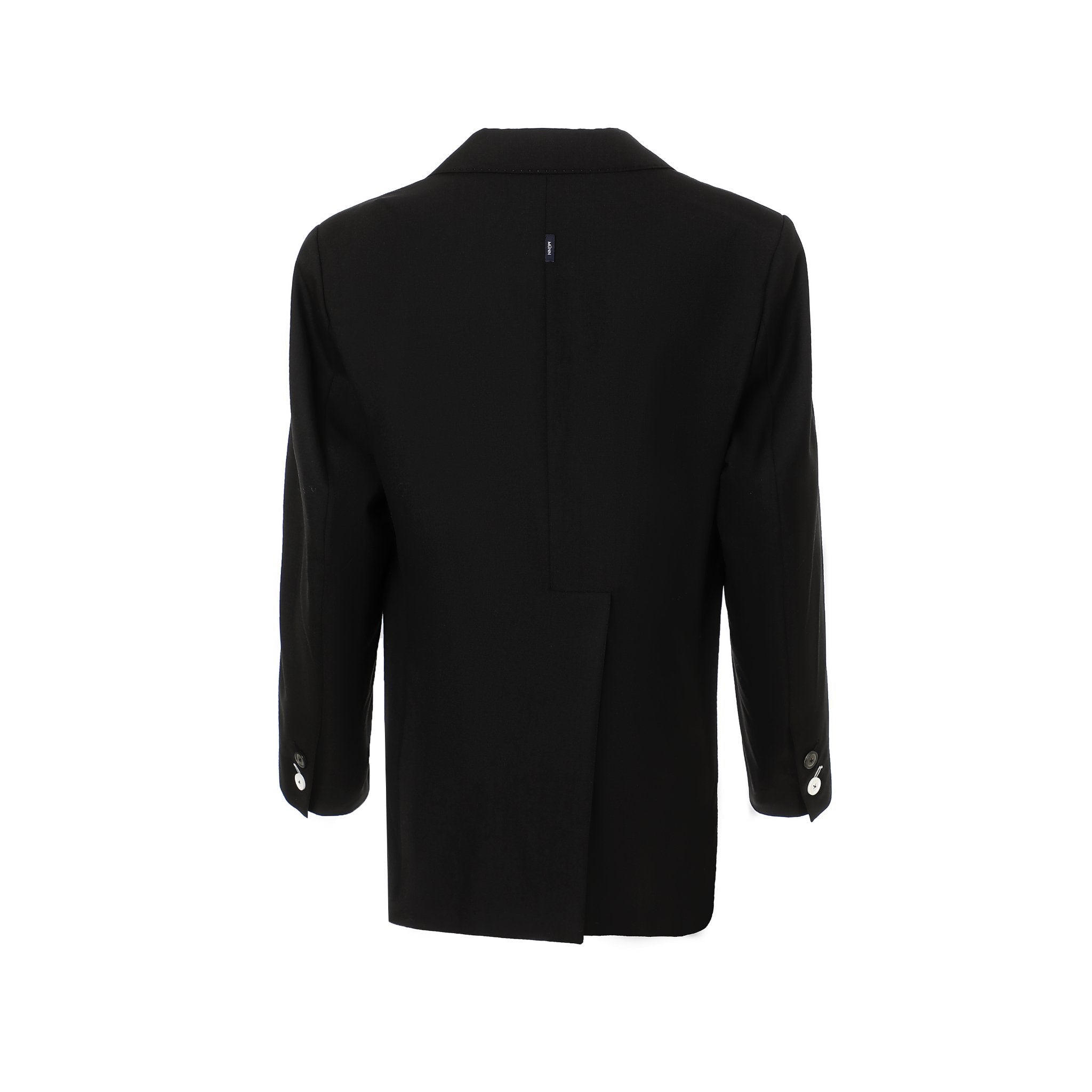 MUNN Black Pinched Chest-Pocket Blazer | MADA IN CHINA