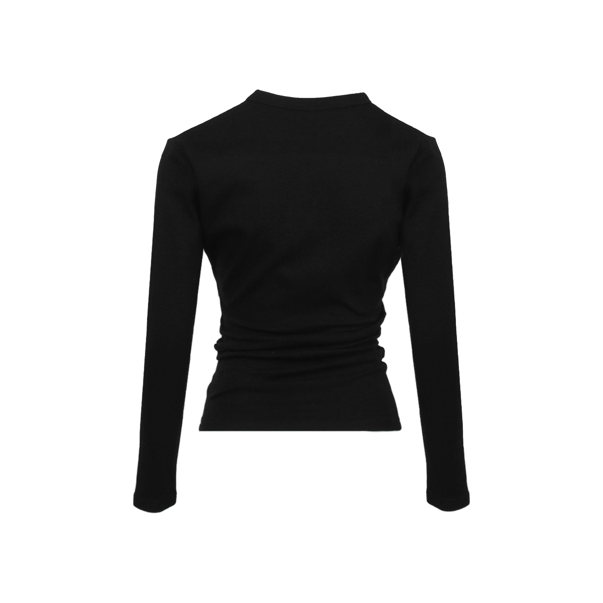 ANN ANDELMAN Black Pleated Long Sleeve | MADA IN CHINA