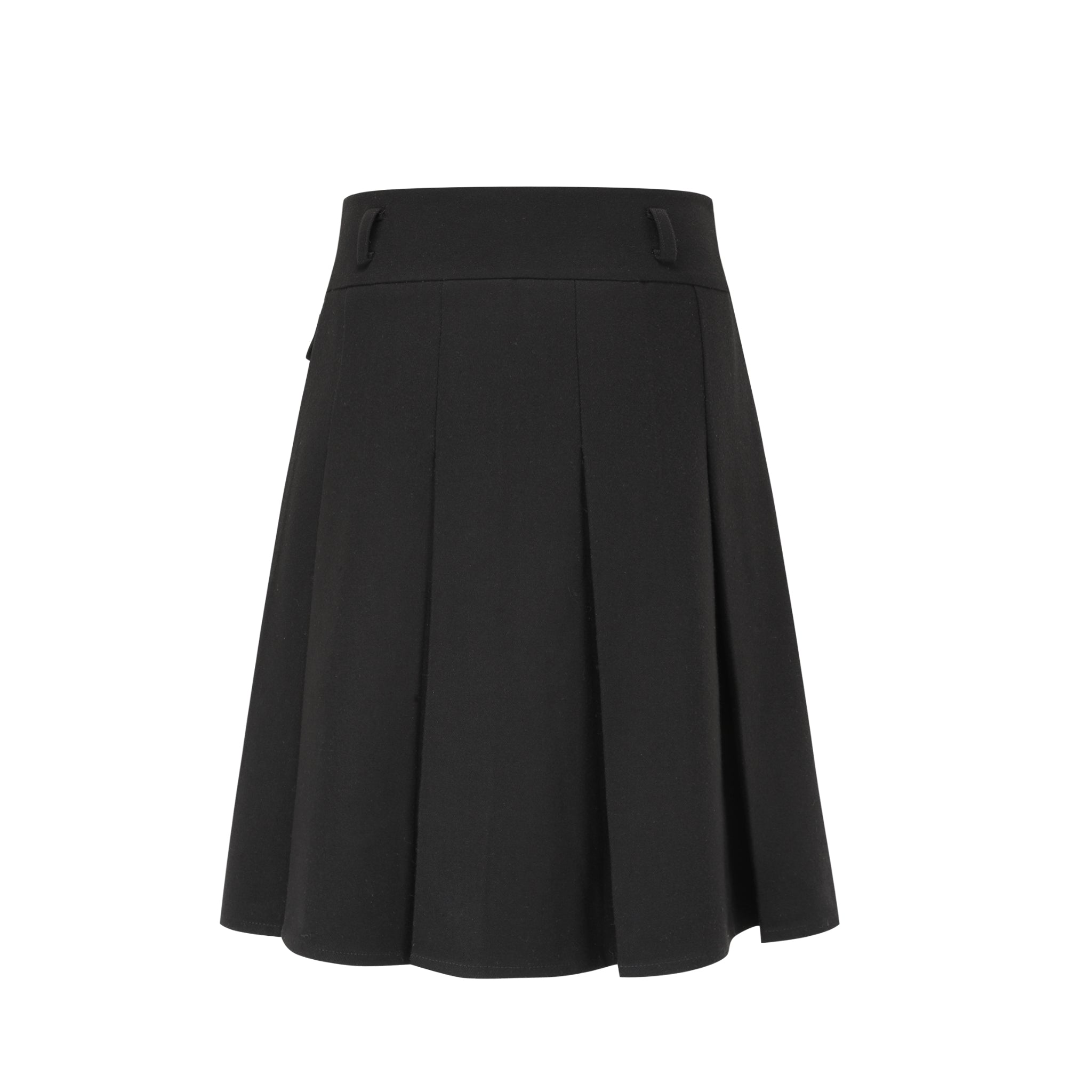 Alexia Sandra Black Pleated Medium Skirt | MADA IN CHINA