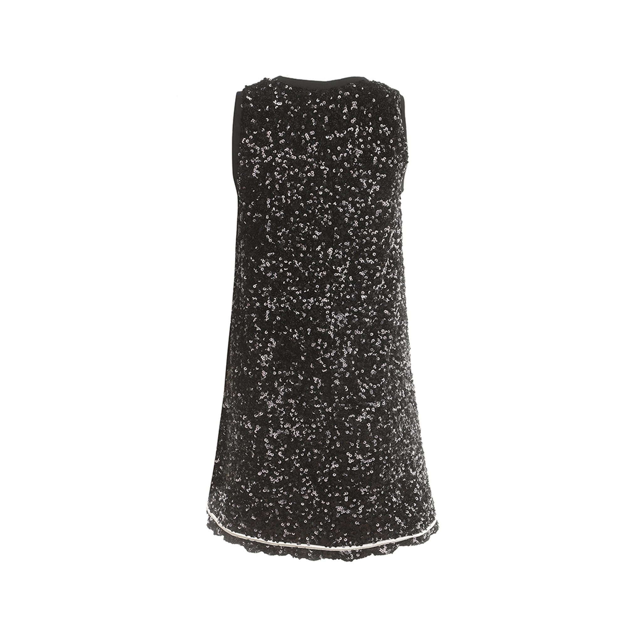 ARTE PURA Black Sequined Tank Dress | MADA IN CHINA