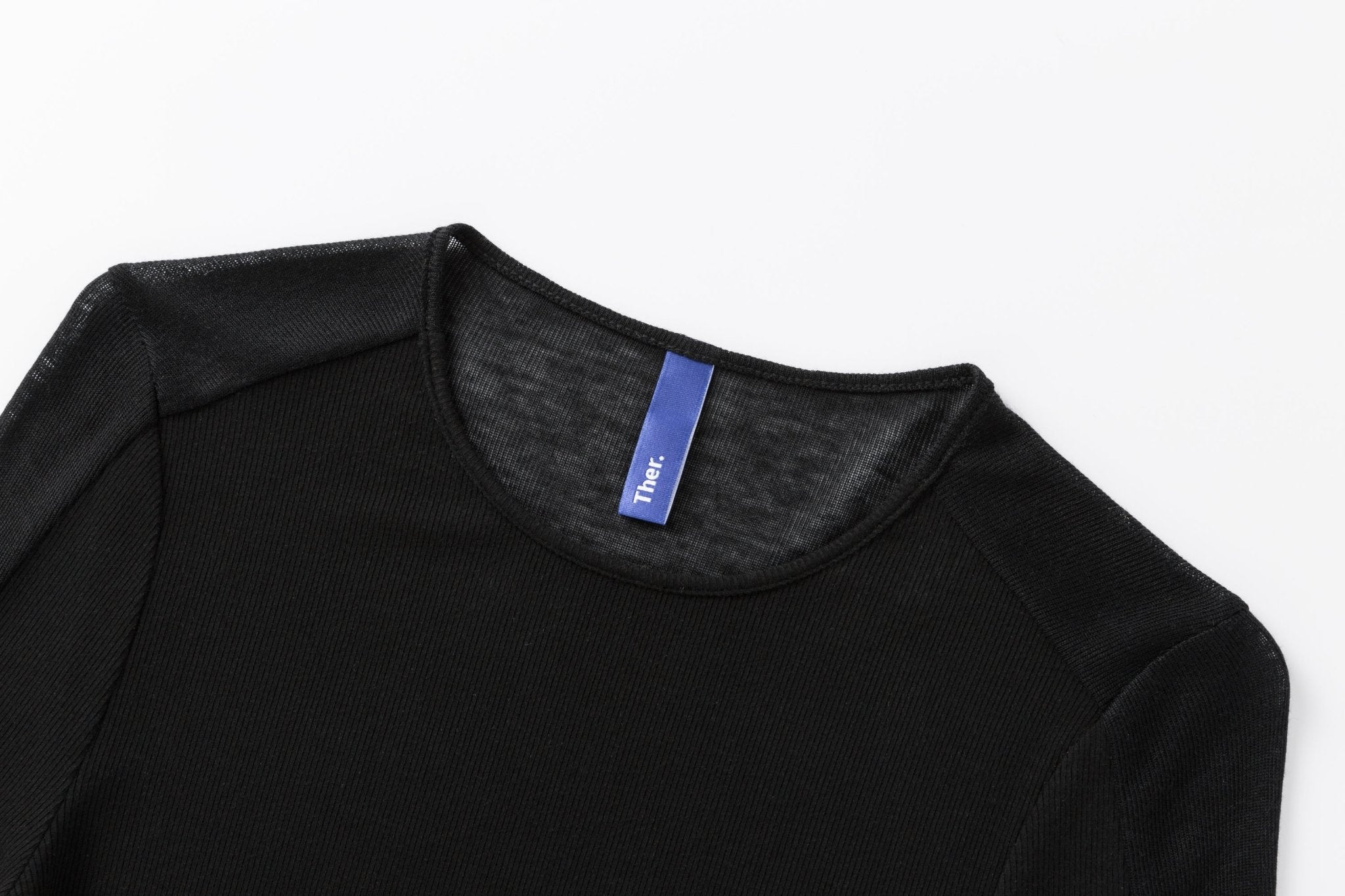 Ther. Black Sheer-block top | MADA IN CHINA