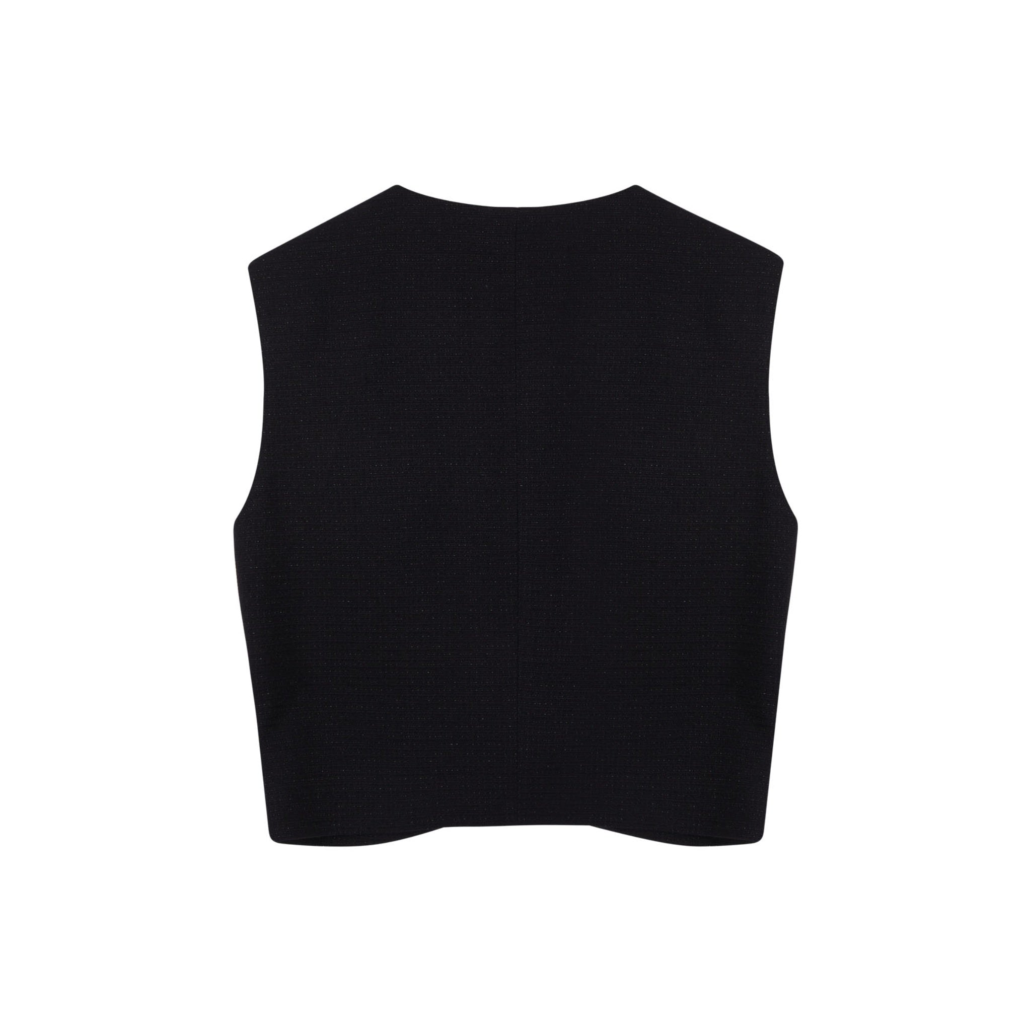 SOMESOWE Black Sleeveless Vest | MADA IN CHINA