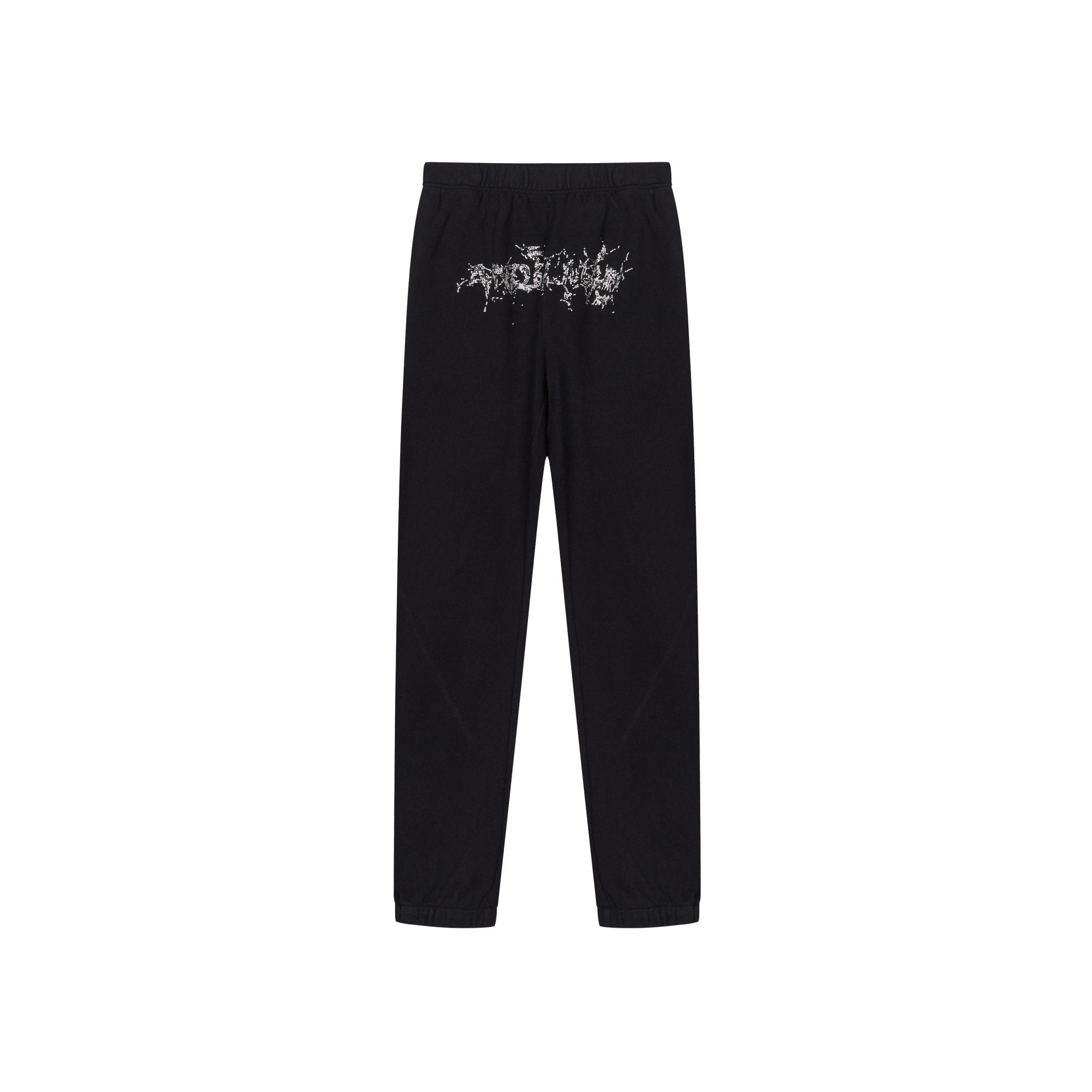 ANN ANDELMAN Black Spider Net Diamond Joggers | MADA IN CHINA