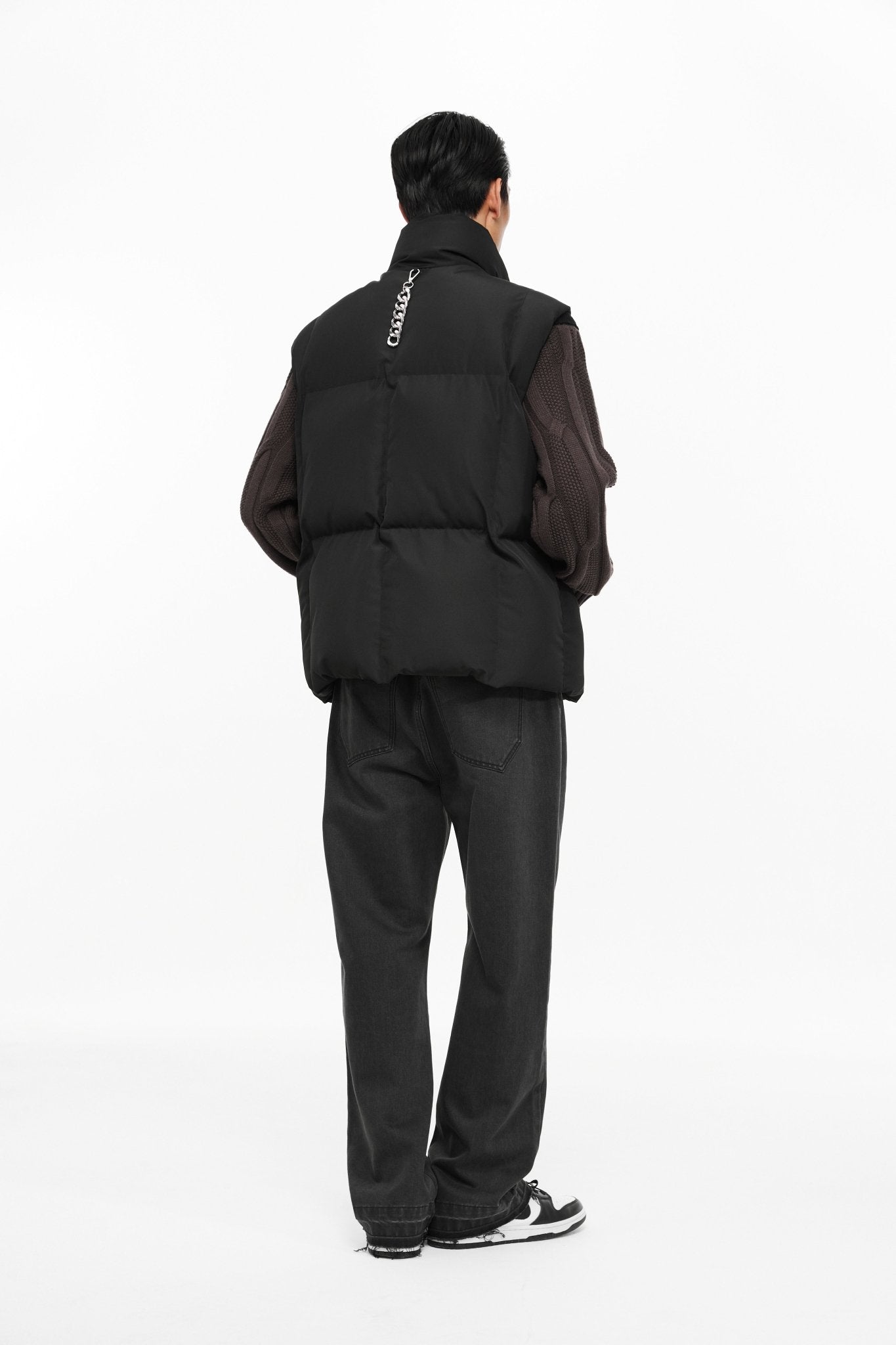 UNAWARES Black Square Velcro Cotton Vest | MADA IN CHINA