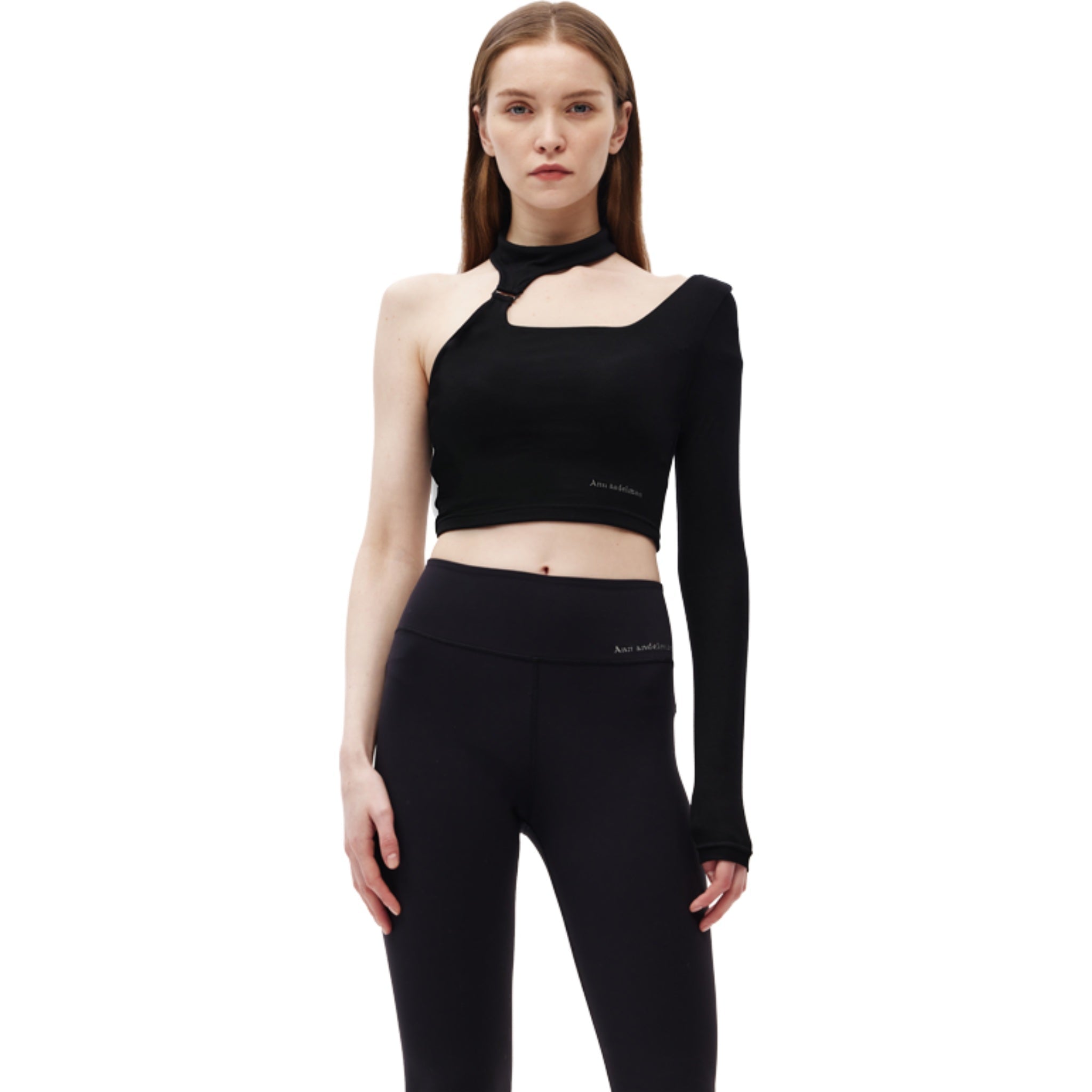 ANN ANDELMAN Black Strap One Shoulder Top | MADA IN CHINA