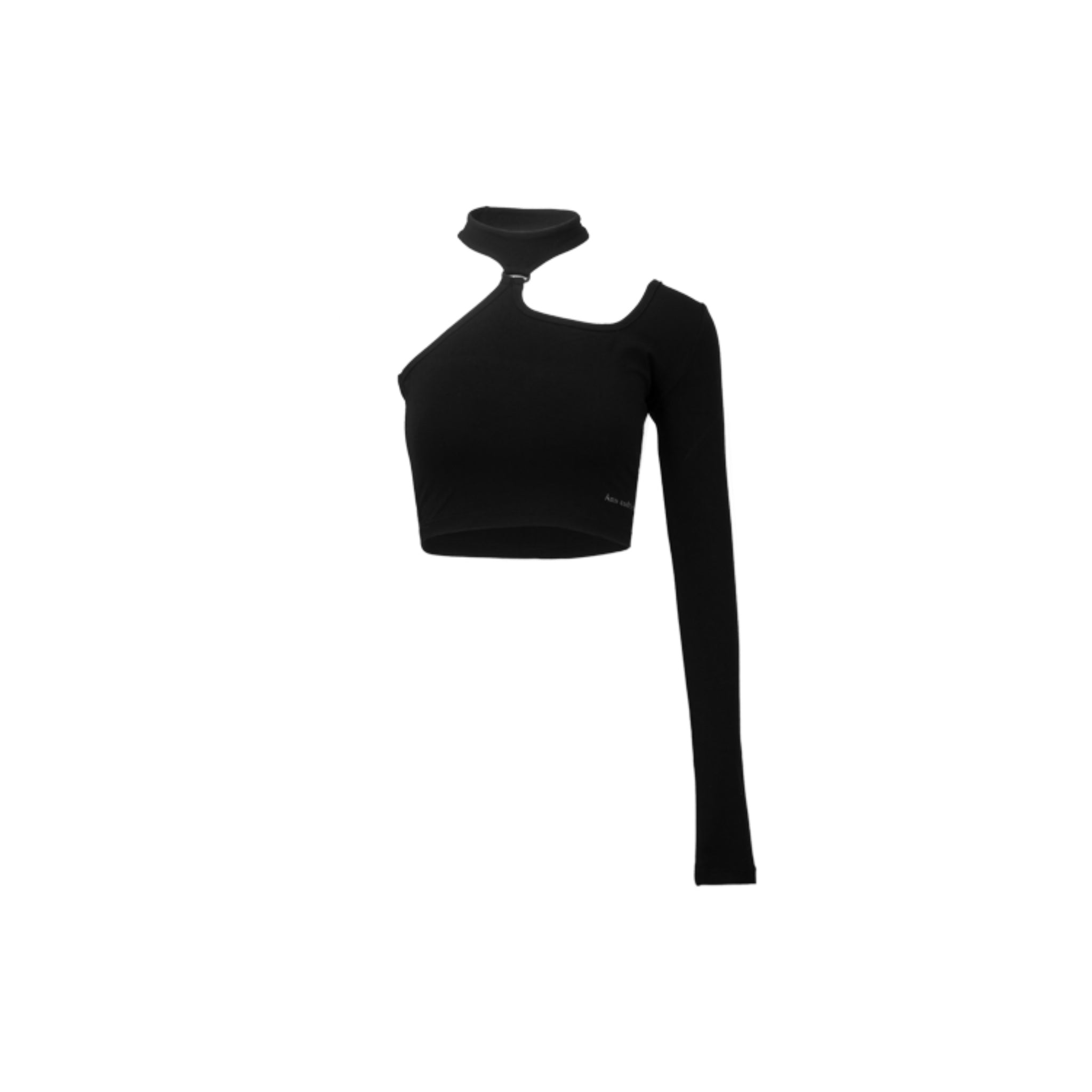 ANN ANDELMAN Black Strap One Shoulder Top | MADA IN CHINA