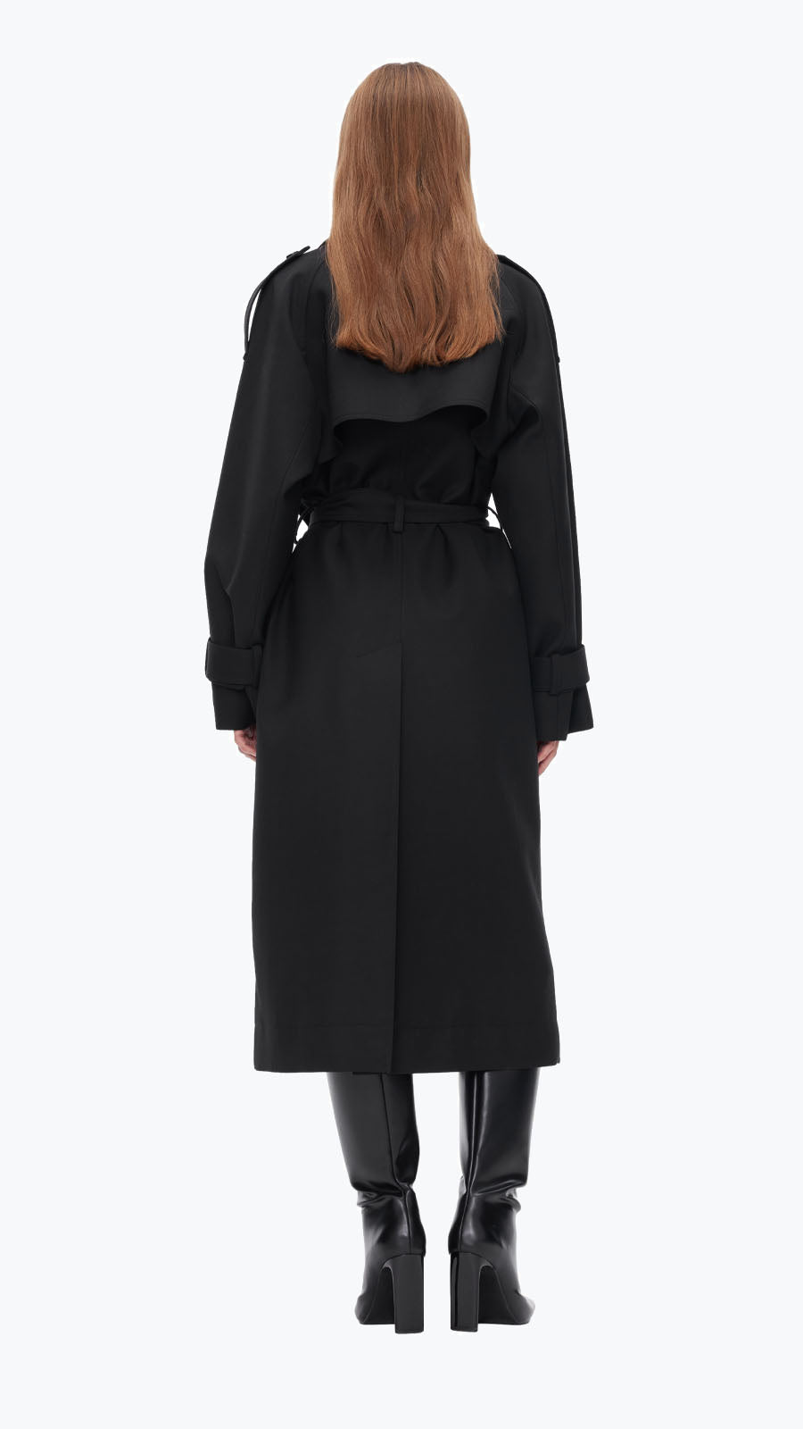 ANN ANDELMAN Black Trench Coat | MADA IN CHINA