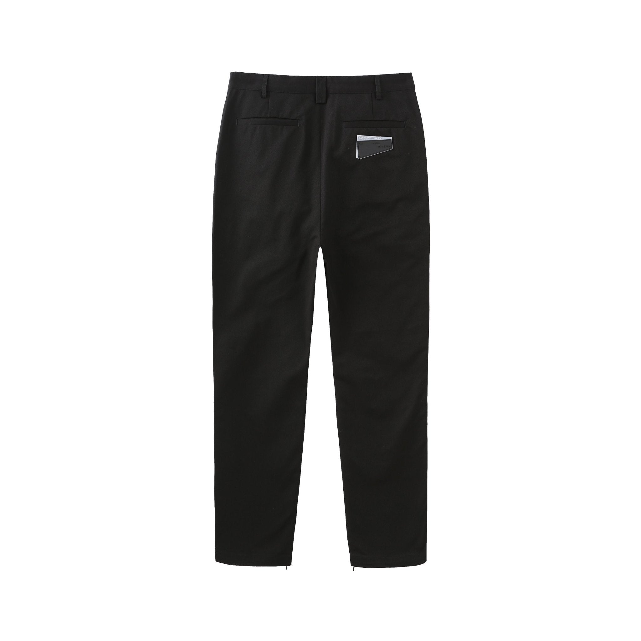 ROARINGWILD Black Twill Straight Leg Trousers | MADA IN CHINA