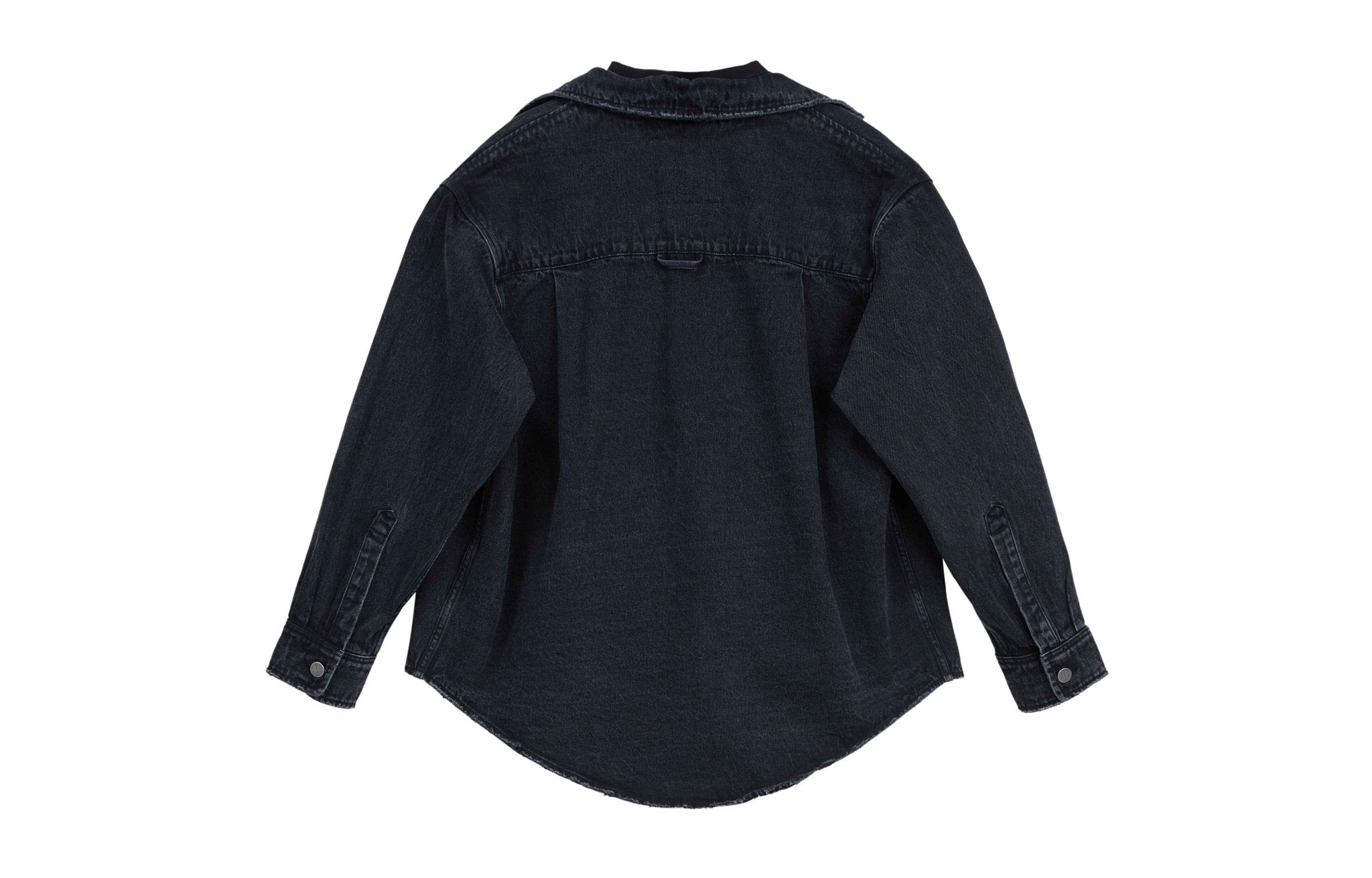 VANN VALRENCÉ Black Two Piece Jeans Shirt | MADA IN CHINA