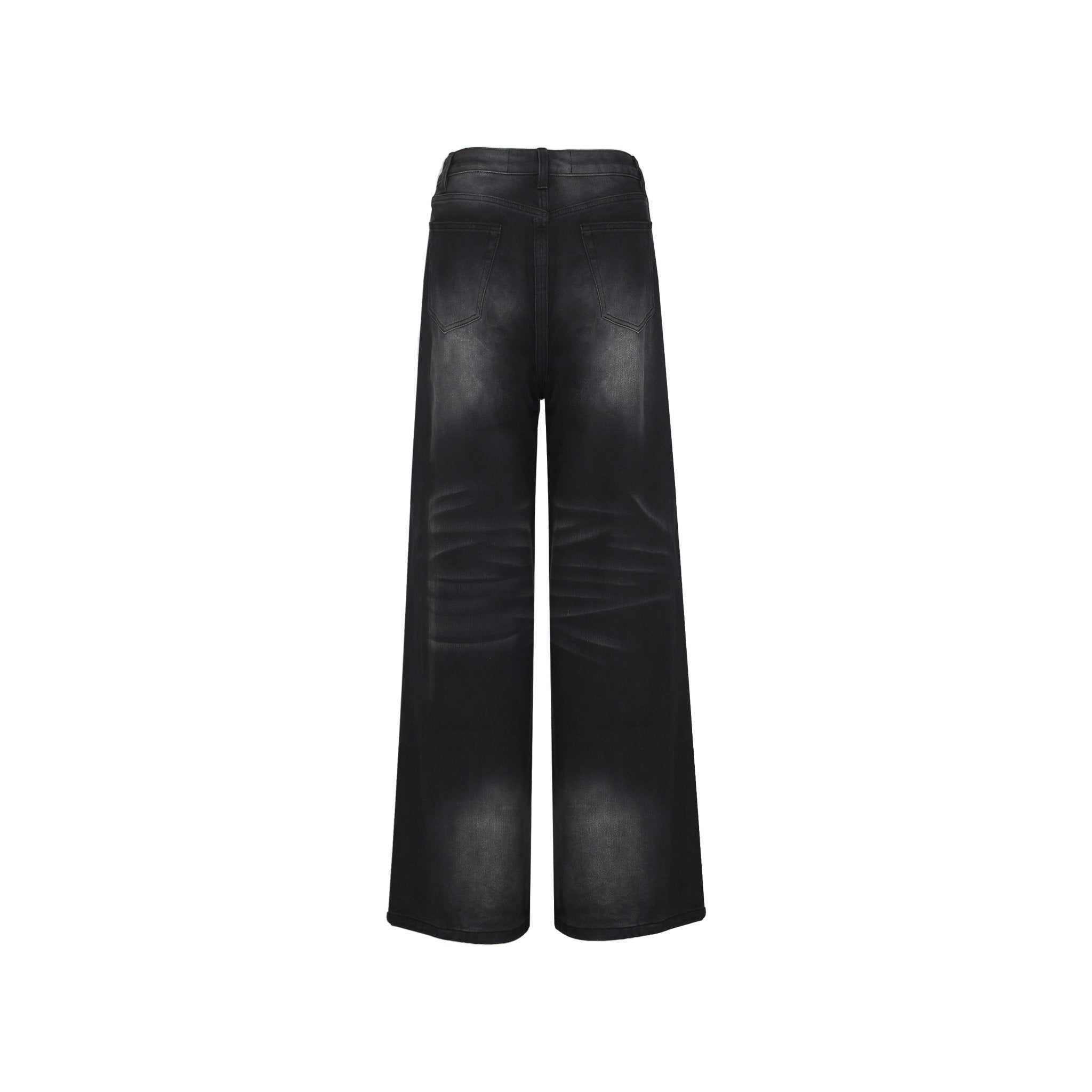 ANN ANDELMAN Black Ultra Wide-Leg Jeans | MADA IN CHINA