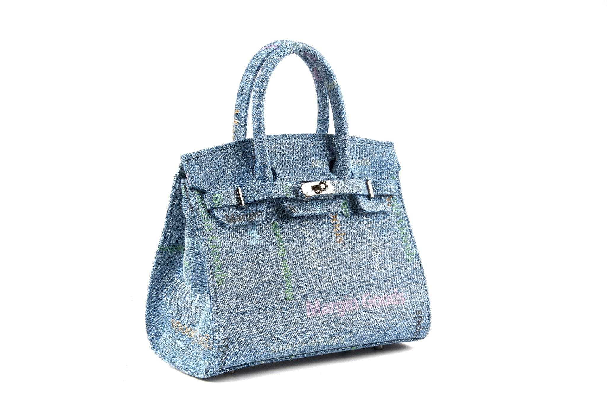 MARGIN GOODS Blue Coded Print Lounge Bag Small | MADA IN CHINA