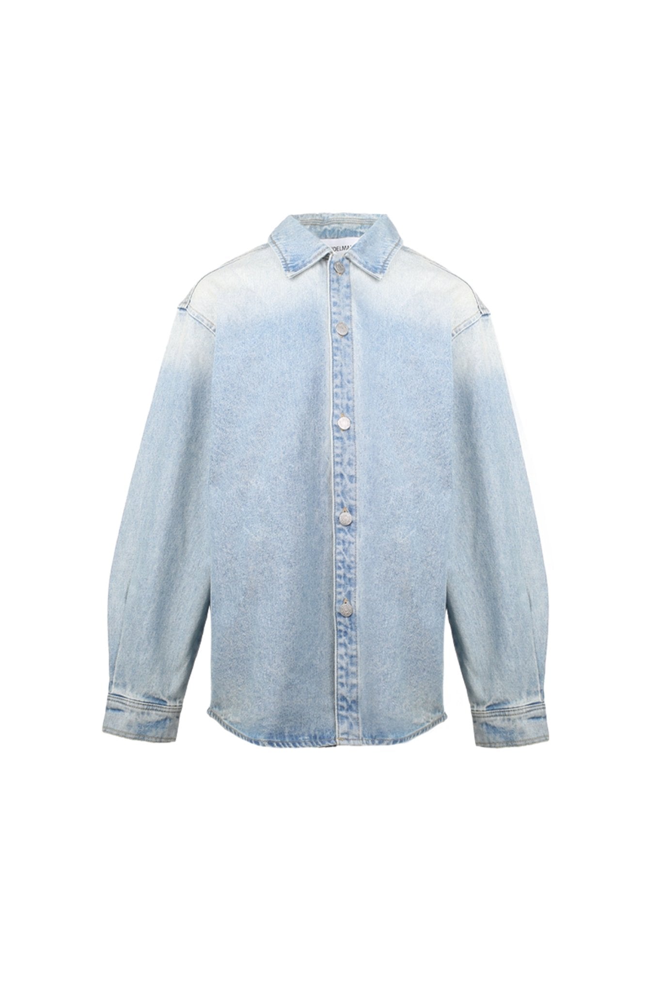 ANN ANDELMAN Blue Denim Diamante Embellished Shirt | MADA IN CHINA