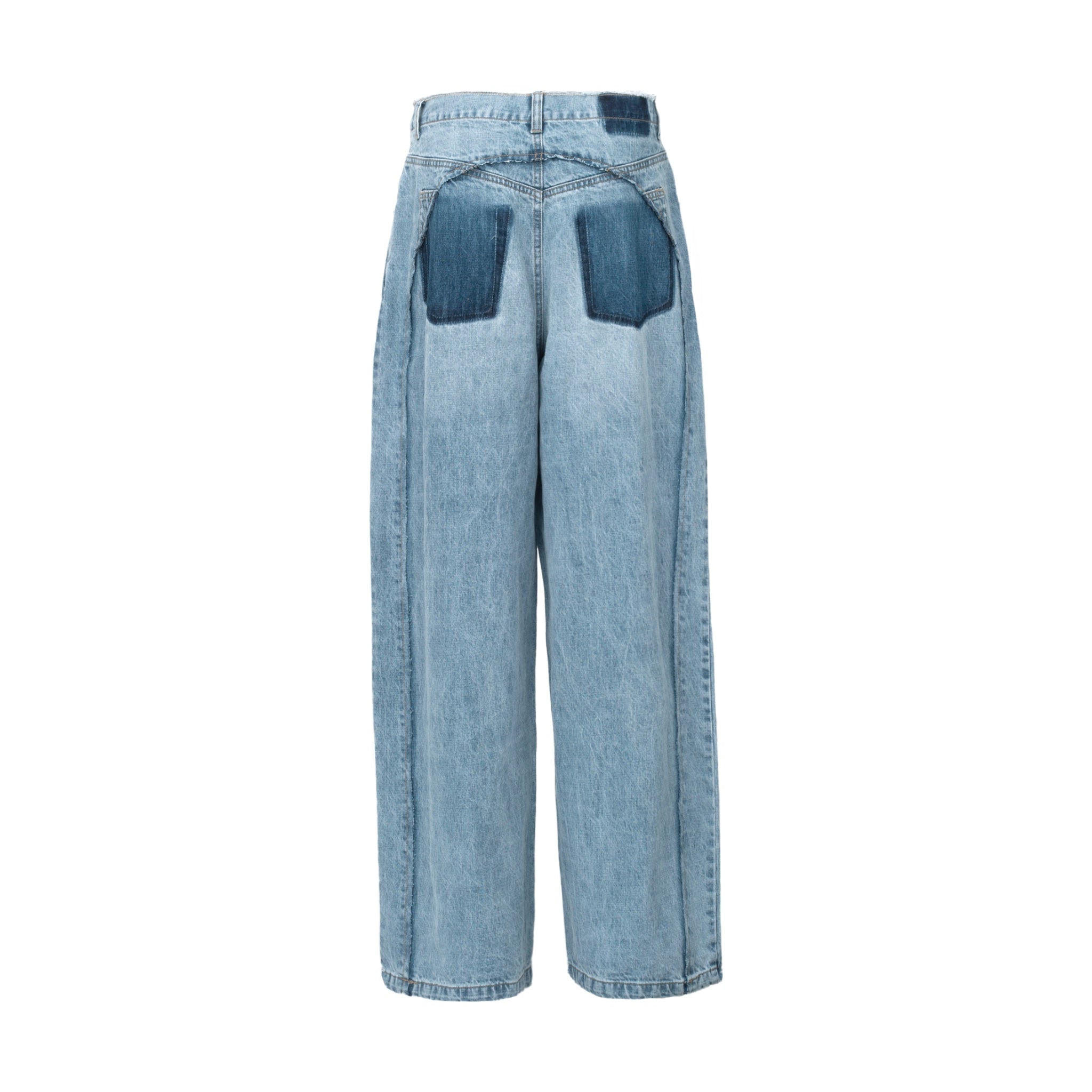 ANN ANDELMAN Blue Double Layer Jeans | MADA IN CHINA