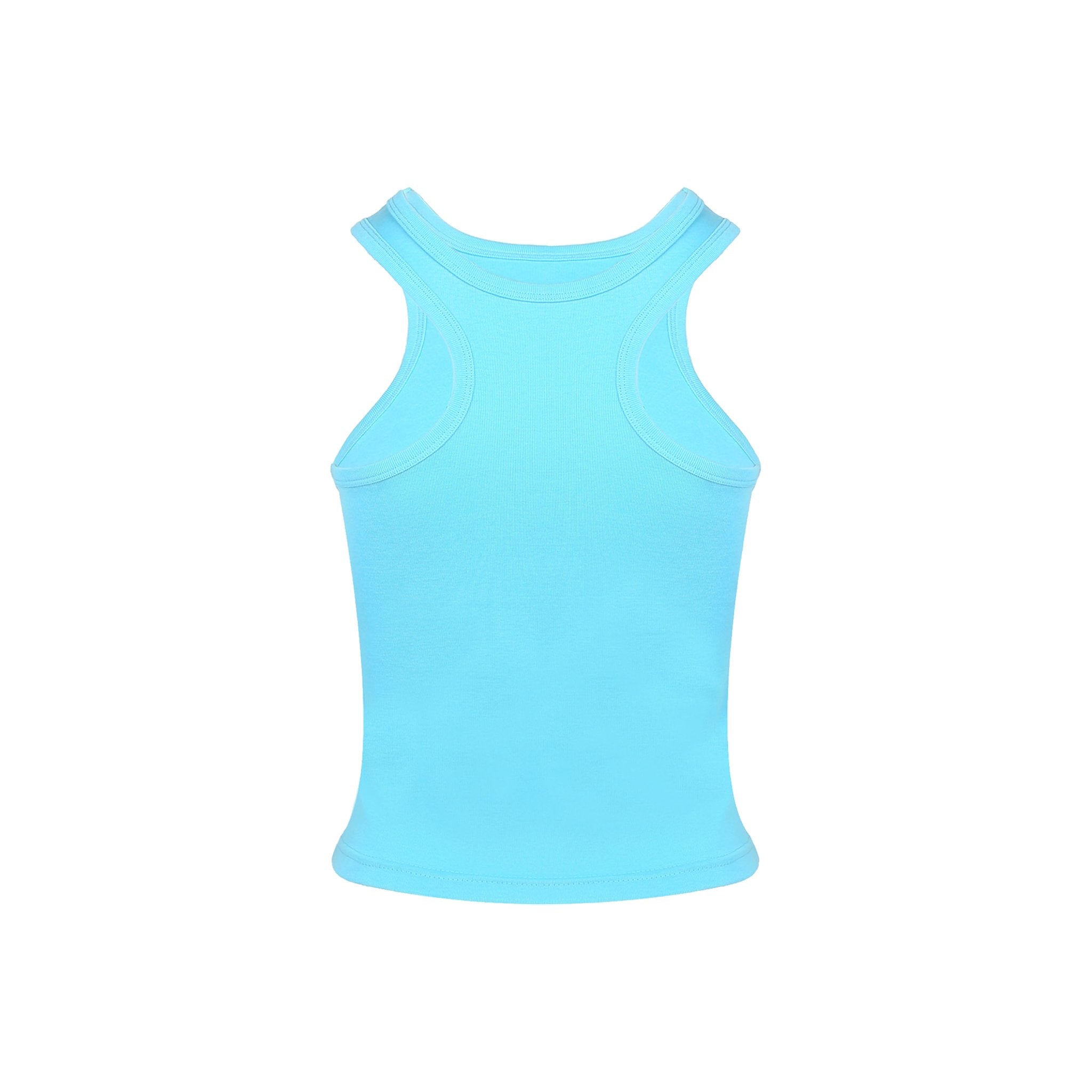 ANN ANDELMAN Blue Irregular Vest | MADA IN CHINA