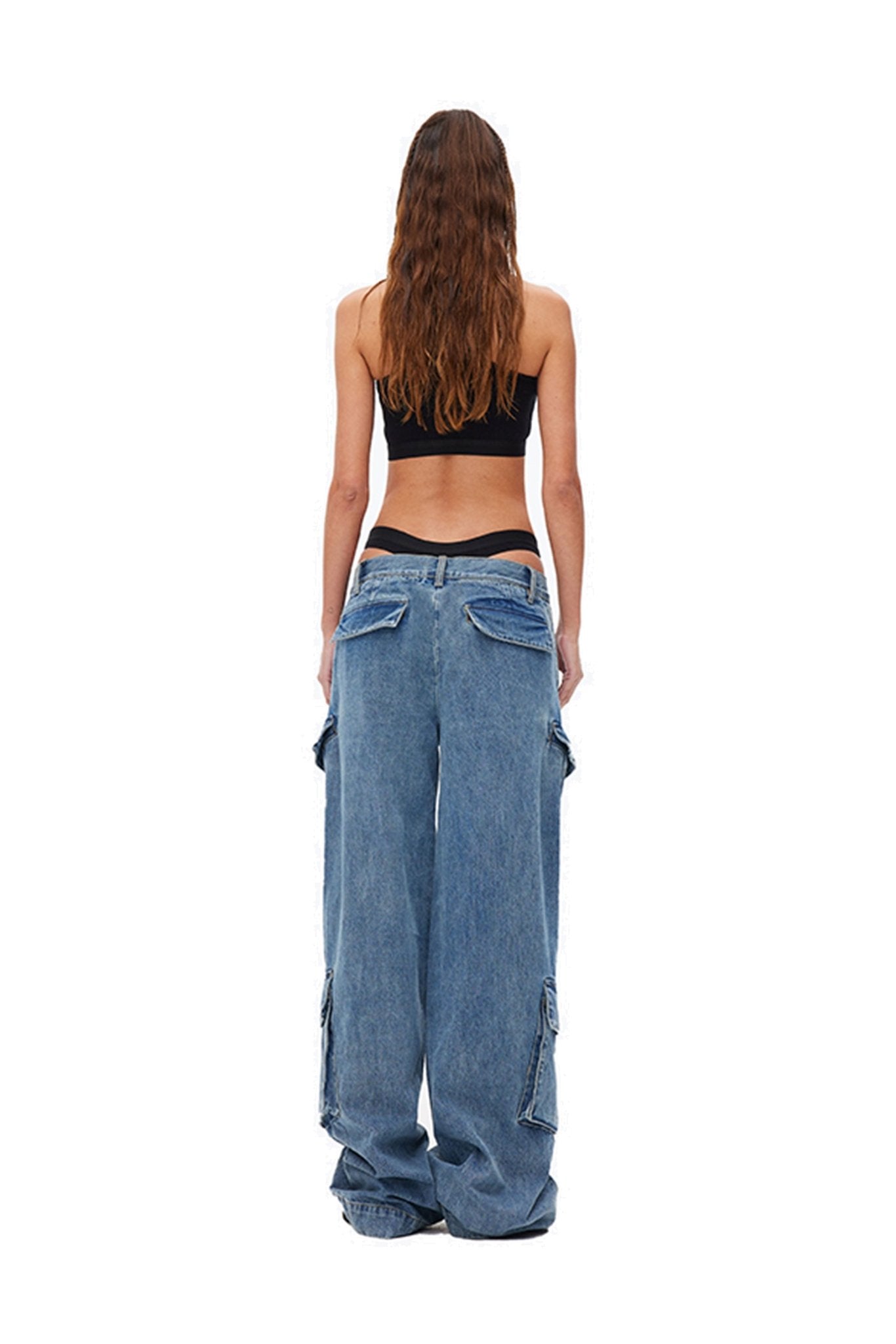 ANN ANDELMAN Blue Low Waist Jeans | MADA IN CHINA