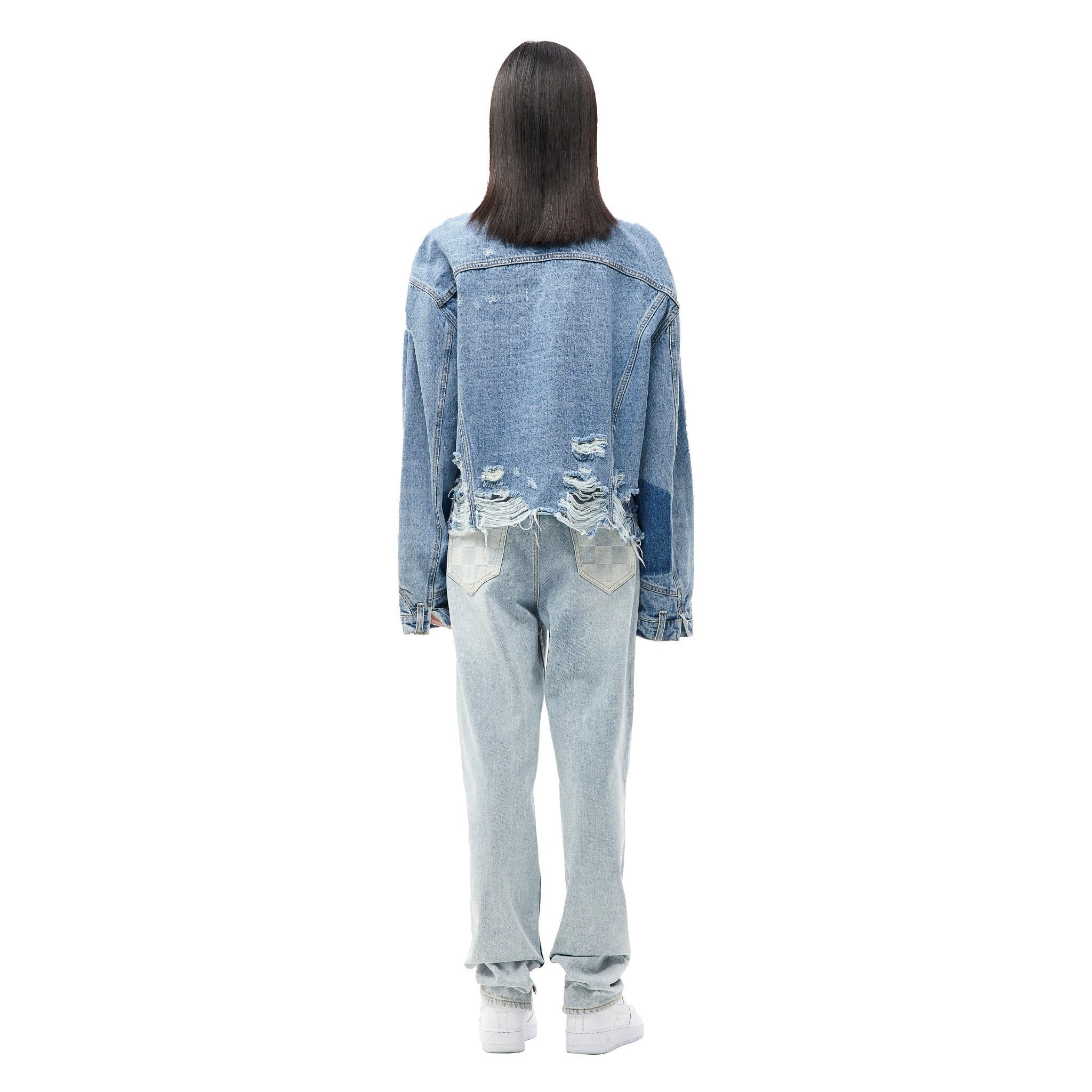 ANN ANDELMAN Blue Oversize Denim Jacket | MADA IN CHINA