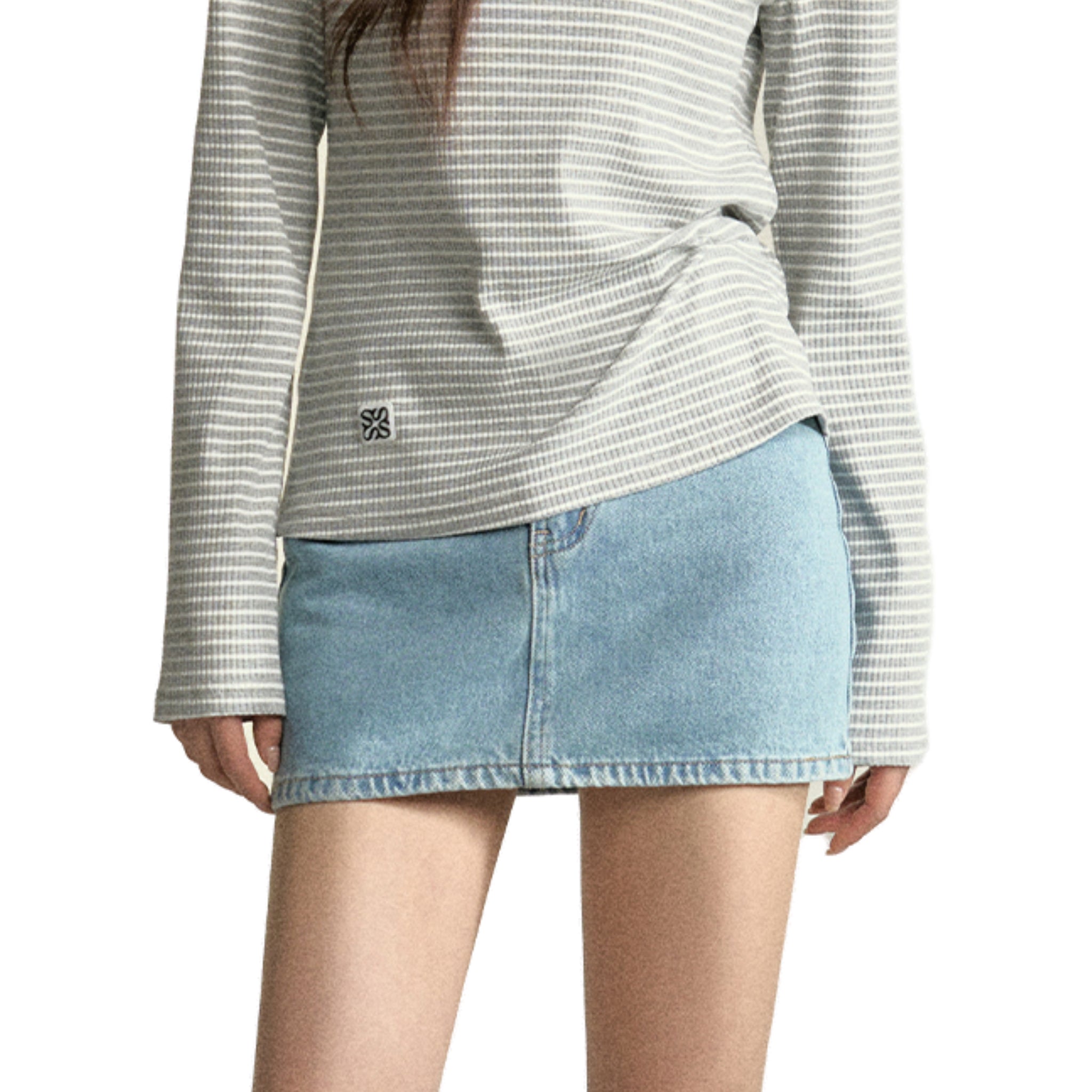 SOMESOWE Blue Short Skirt | MADA IN CHINA