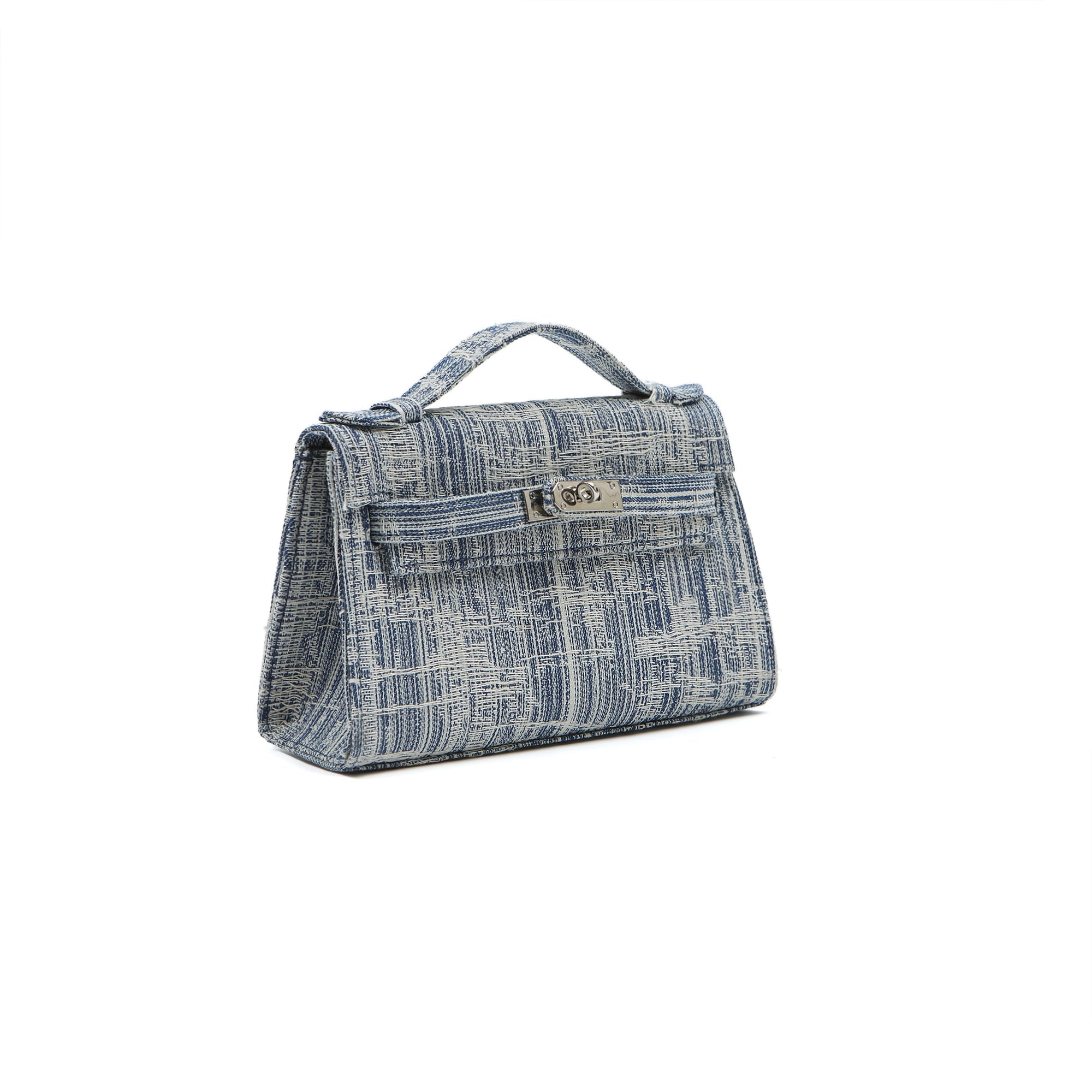 MARGIN GOODS Blue Stitch Top Handle Bag | MADA IN CHINA