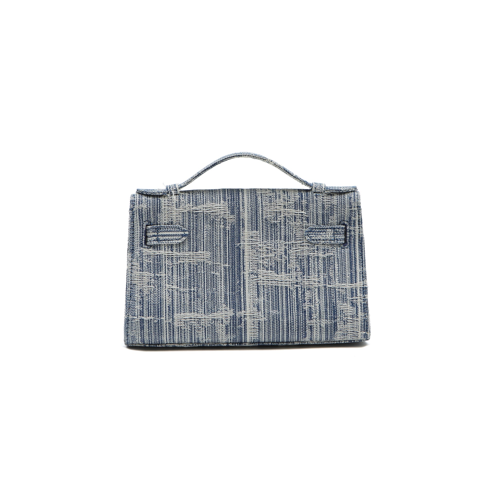 MARGIN GOODS Blue Stitch Top Handle Bag | MADA IN CHINA