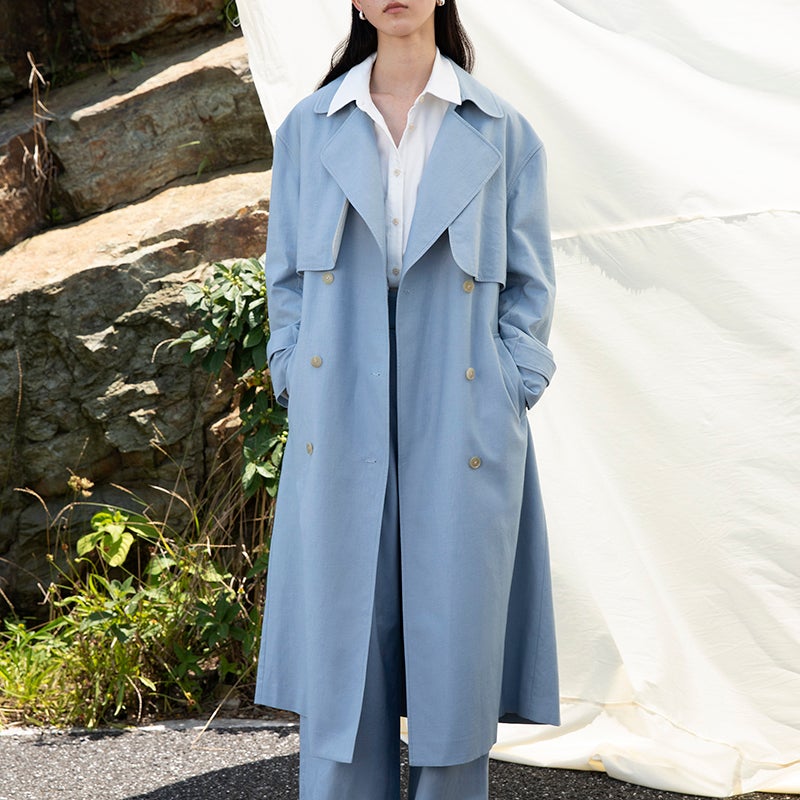 THE FLOCKS Blue Wind Coat | MADA IN CHINA