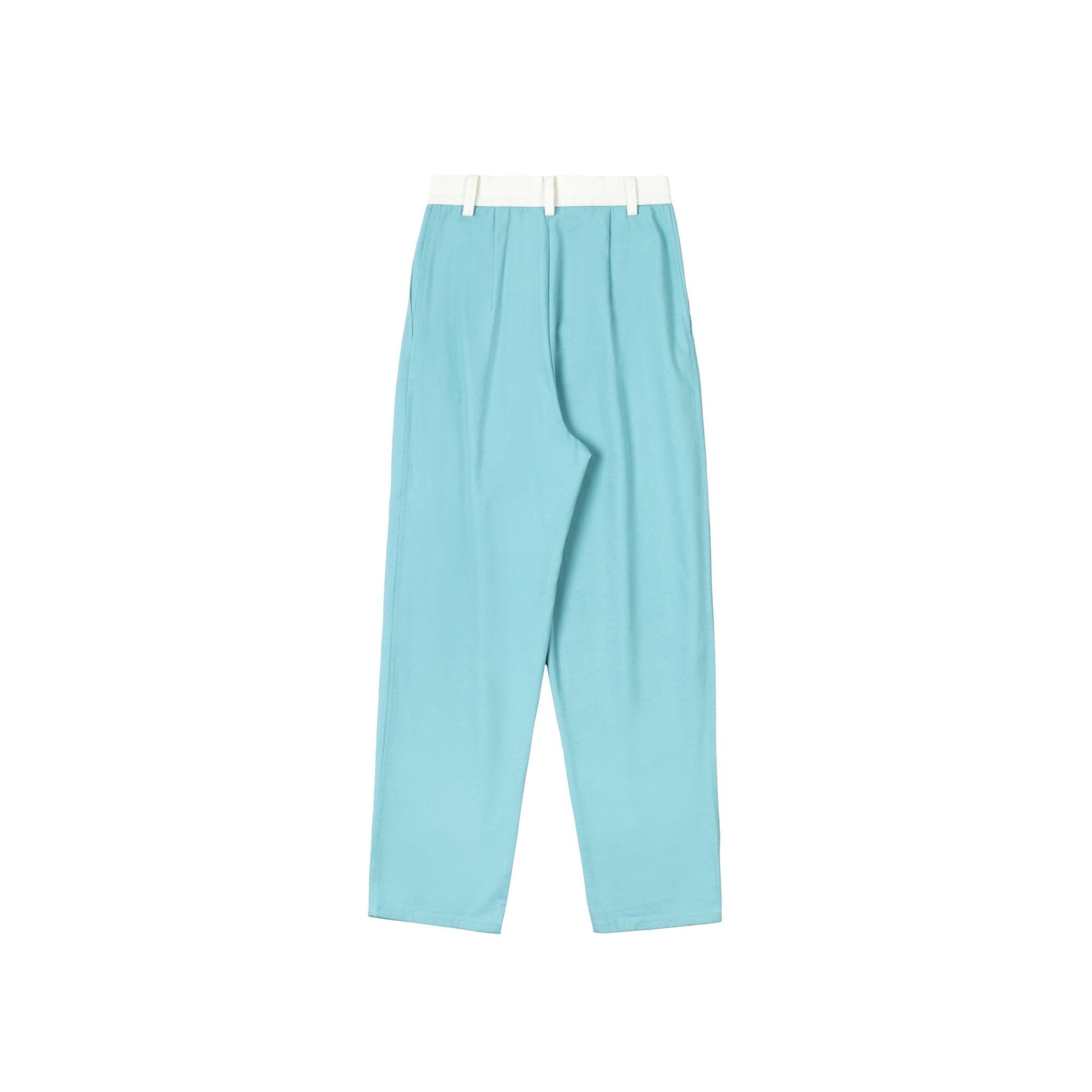 ANN ANDELMAN Blue Work Pants | MADA IN CHINA