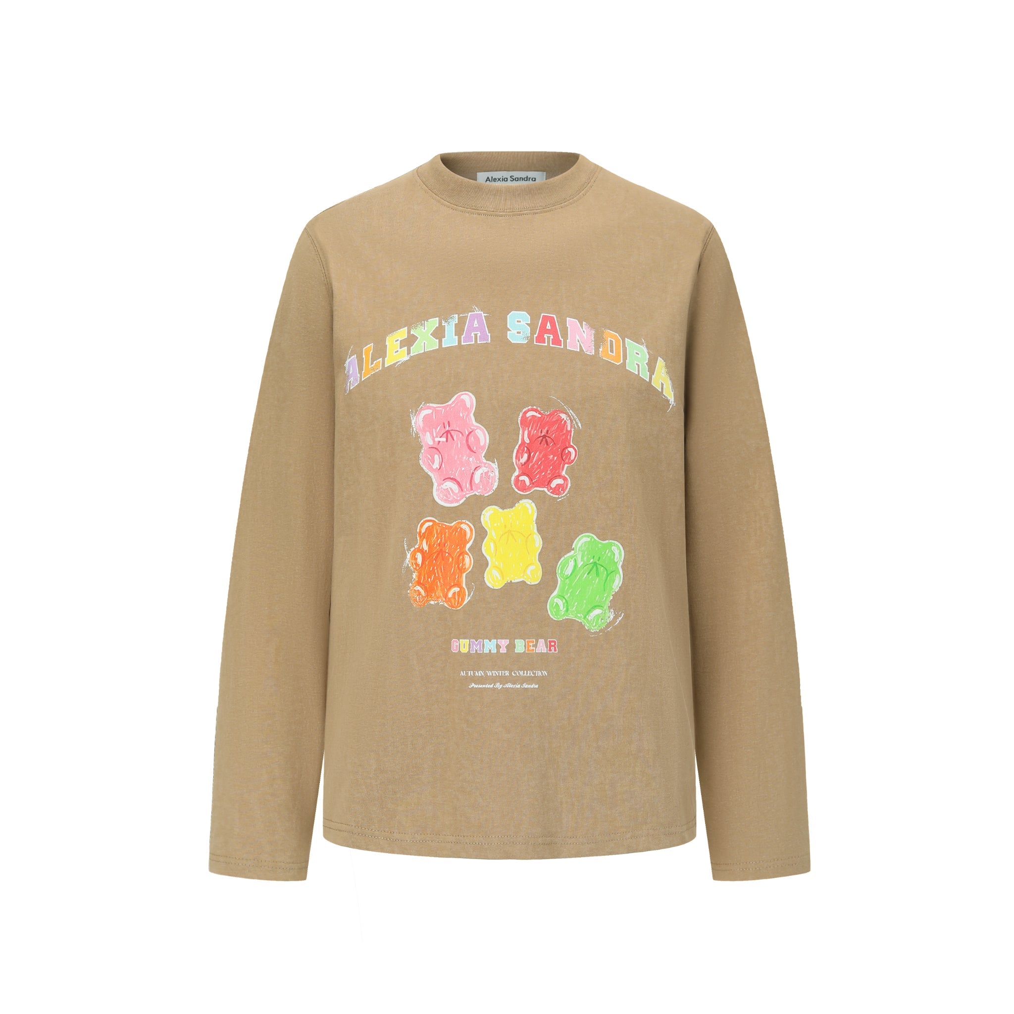 Alexia Sandra Brown Gummy Bears Long Sleeve T-shirt | MADA IN CHINA