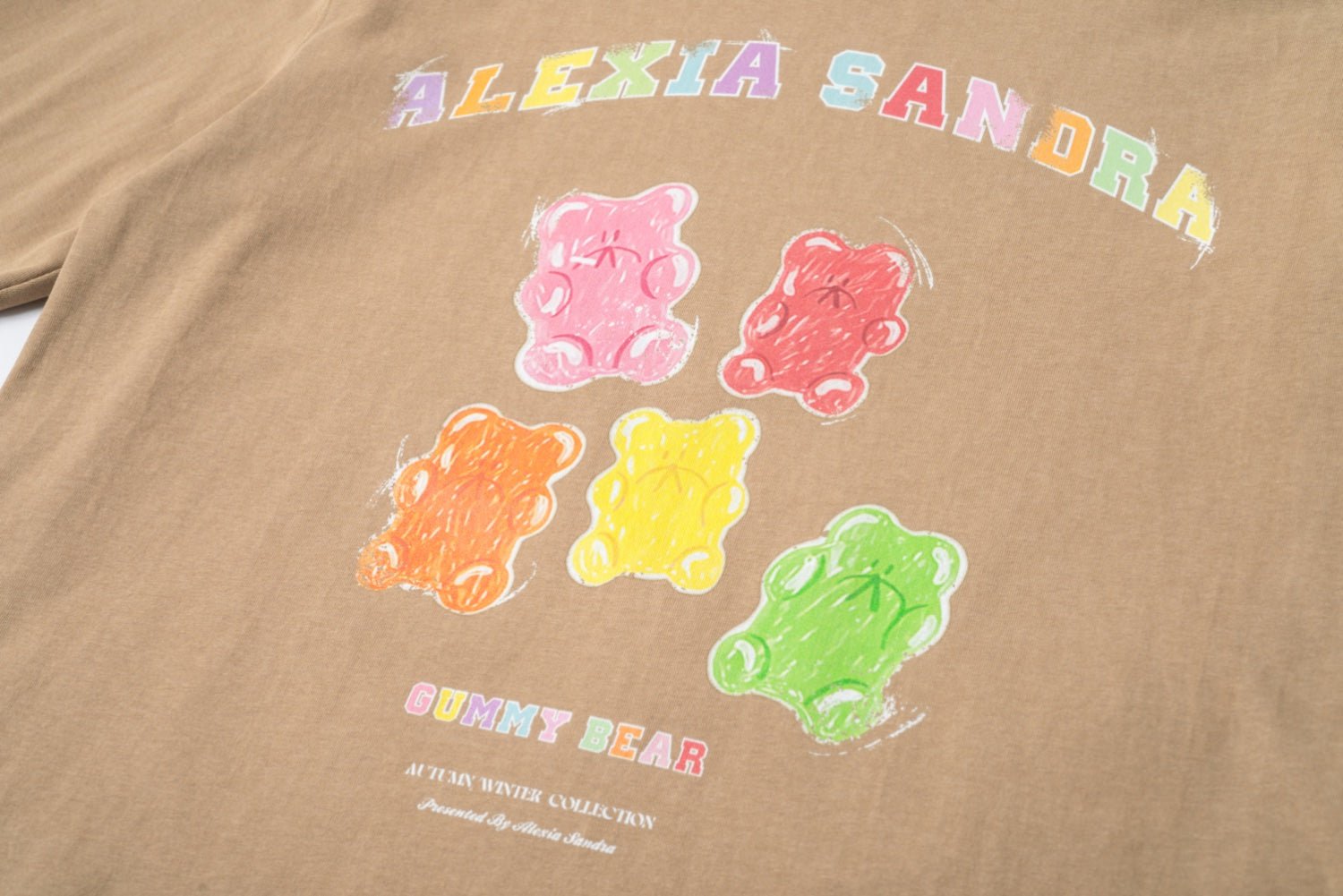 Alexia Sandra Brown Gummy Bears Long Sleeve T-shirt | MADA IN CHINA