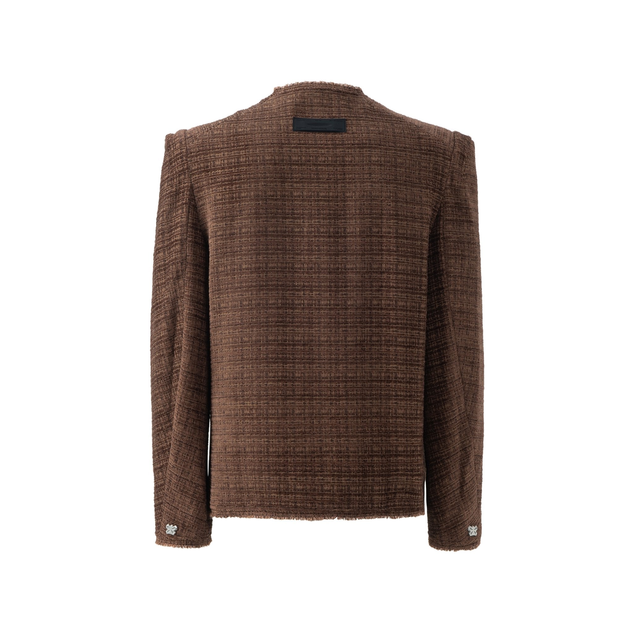 ROARINGWILD Brown Shrug Blazer | MADA IN CHINA