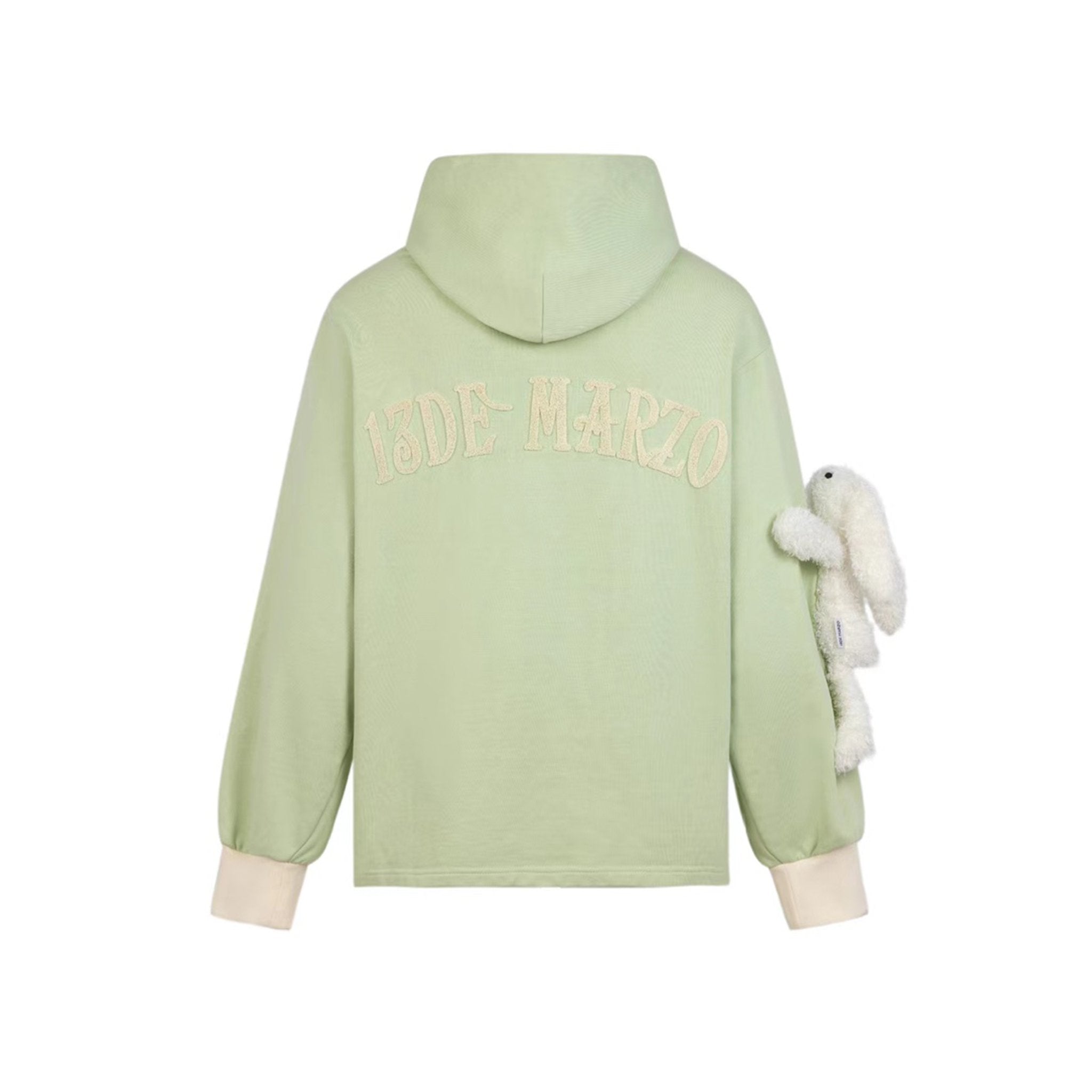 13DE MARZO Bunny Forearm Hoodie Bok Choy | MADA IN CHINA