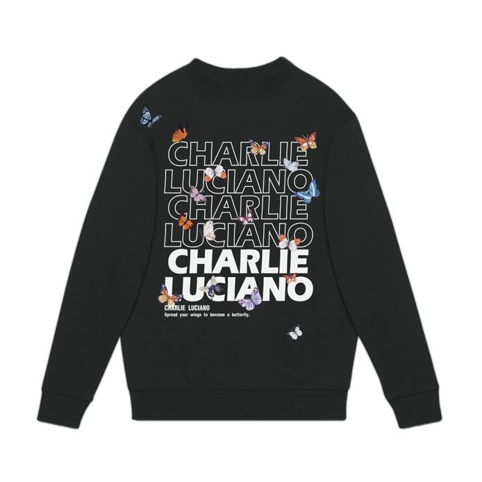 CHARLIE LUCIANO Butterfly Logo Sweater Black | MADA IN CHINA