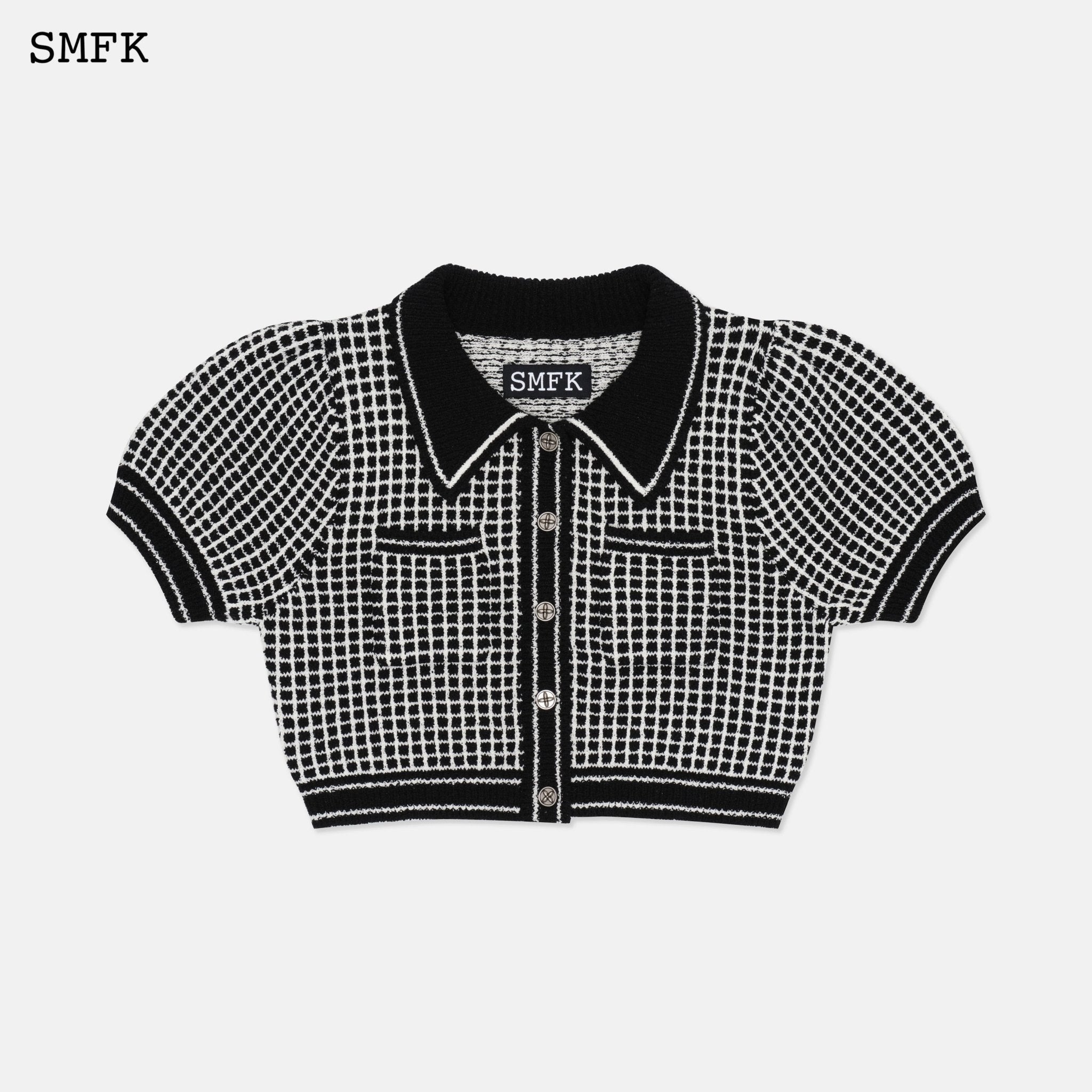 SMFK Campus Black And White Checkered Polo | MADA IN CHINA