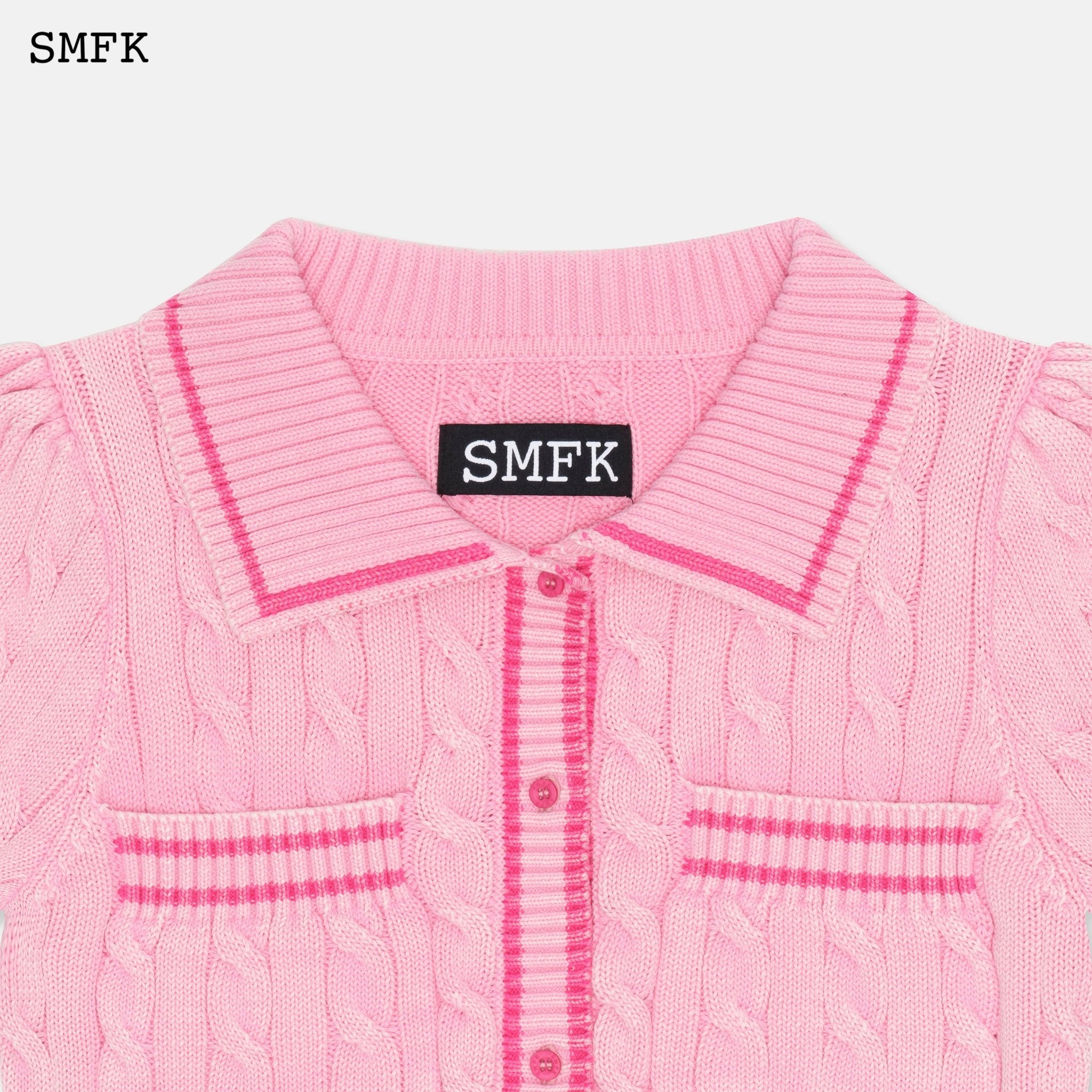 SMFK Campus Pink Checkered Polo | MADA IN CHINA