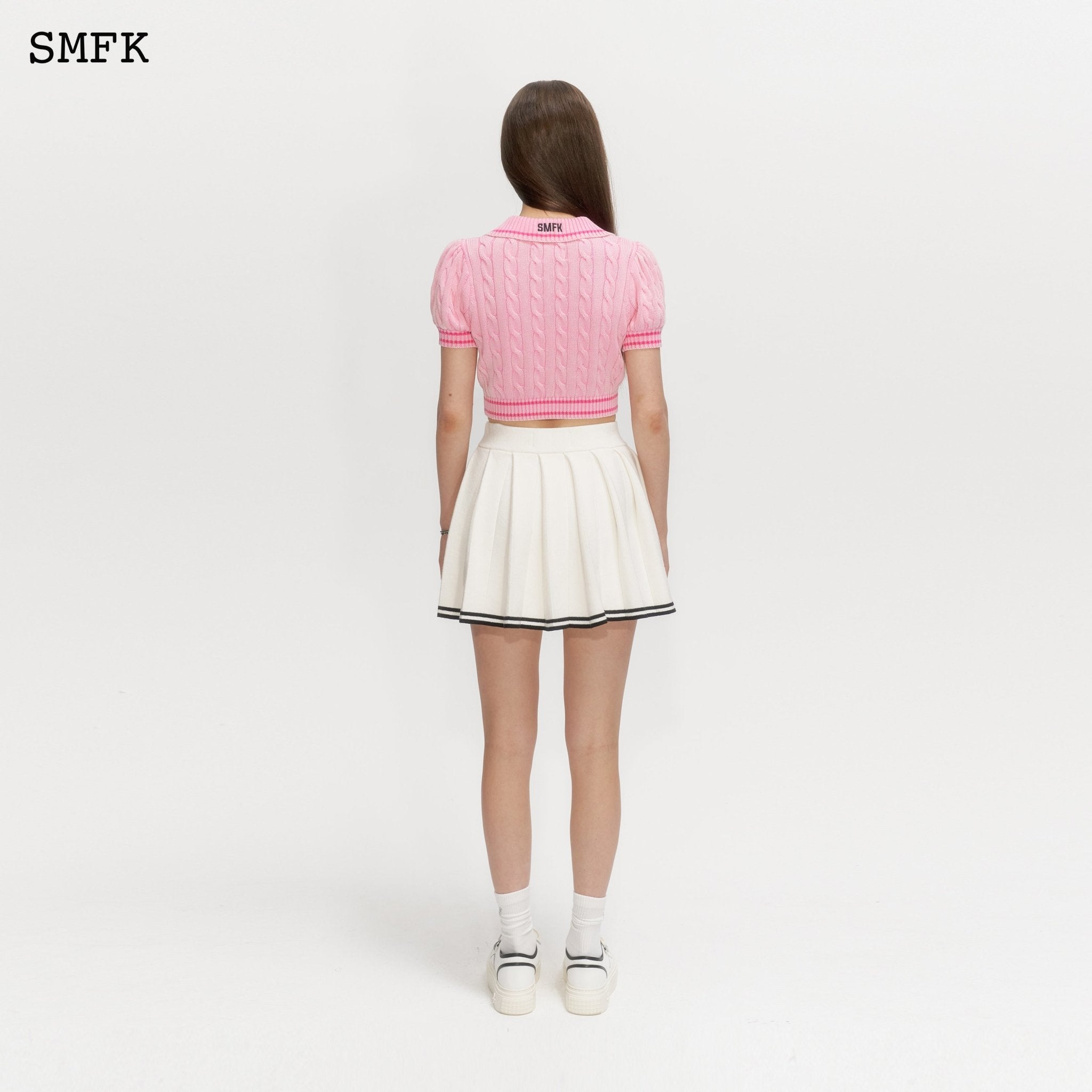 SMFK Campus Pink Checkered Polo | MADA IN CHINA