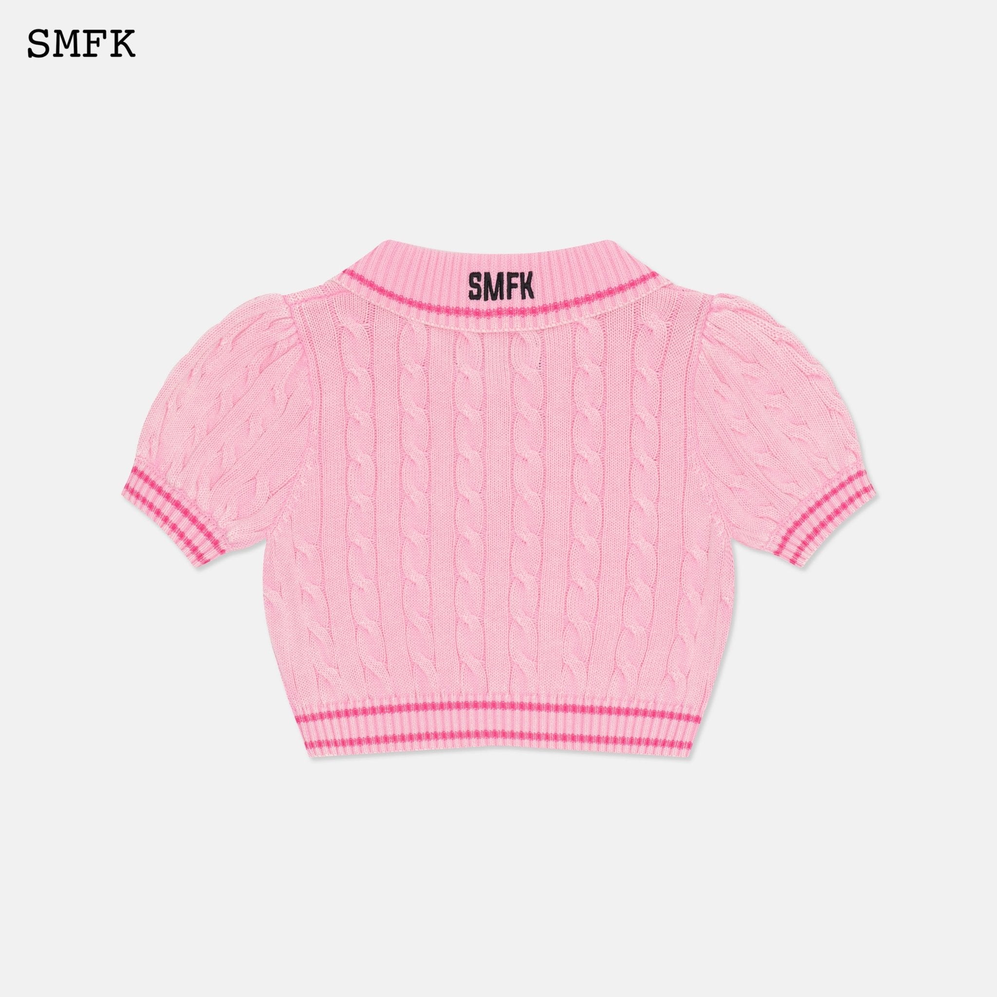 SMFK Campus Pink Checkered Polo | MADA IN CHINA