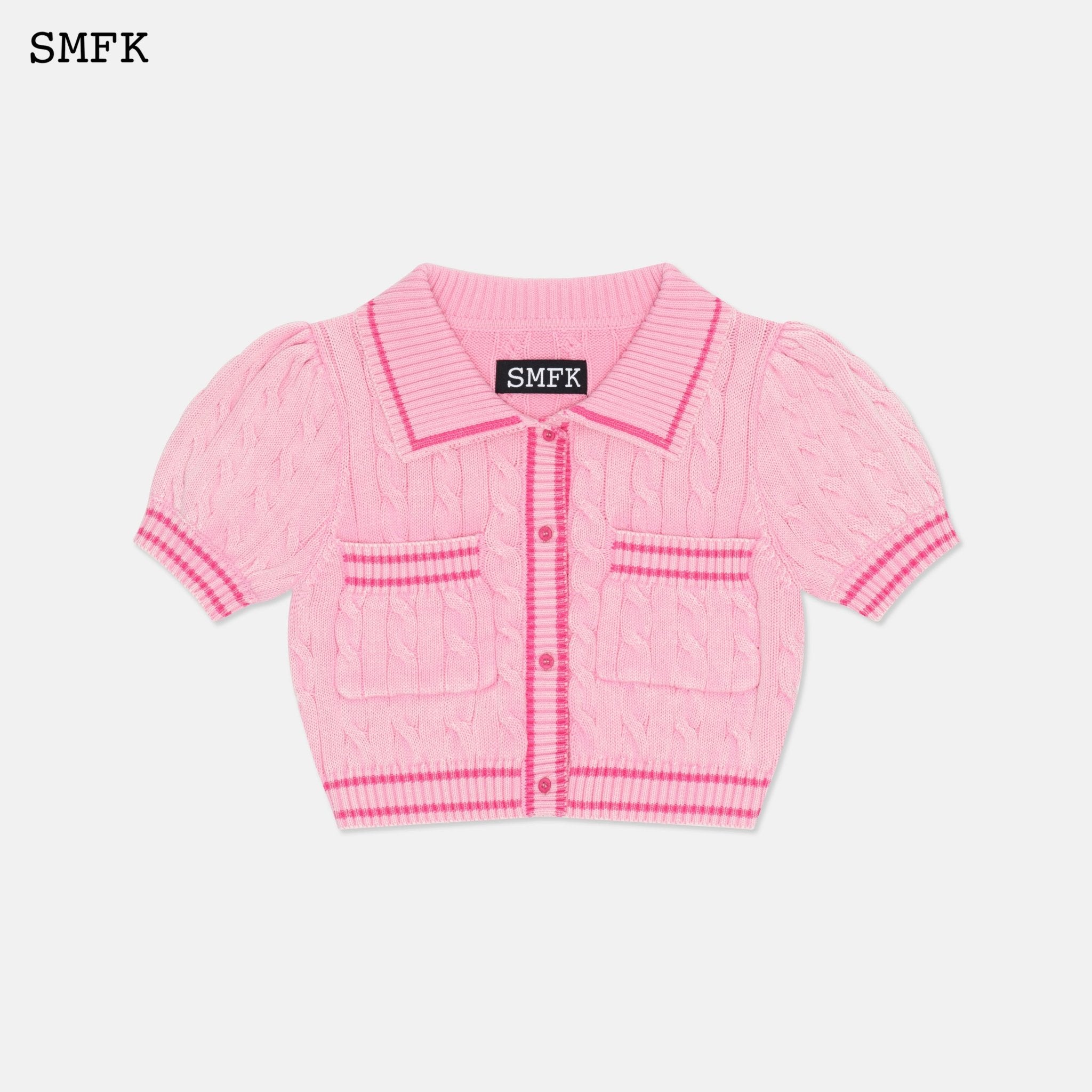 SMFK Campus Pink Checkered Polo | MADA IN CHINA